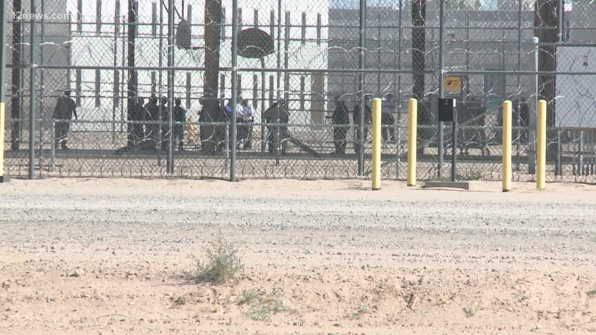 A new report shows nearly half the employees at an Arizona ICE detention center have tested positive for COVID-19.