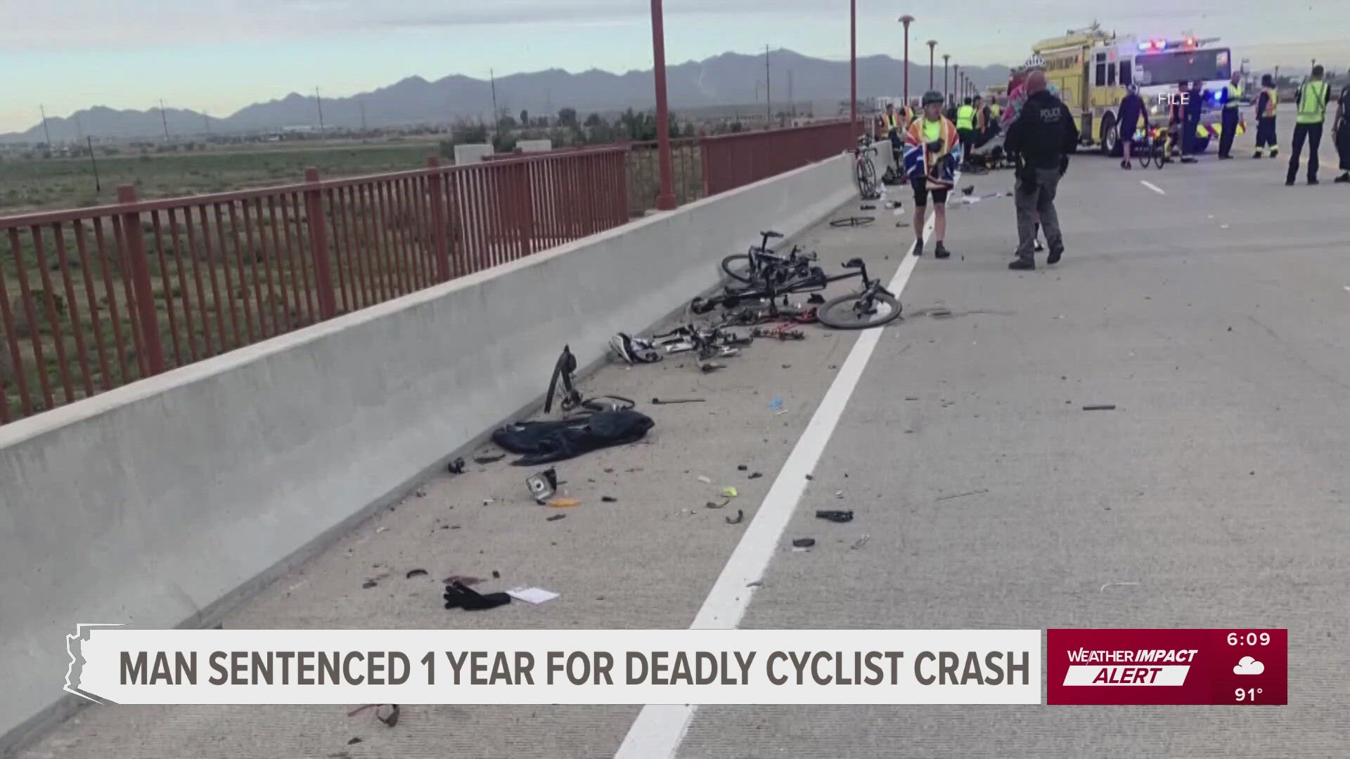 It was an emotional day in court as the man accused of hitting a group of bicyclists in Arizona, killing two, was sentenced.