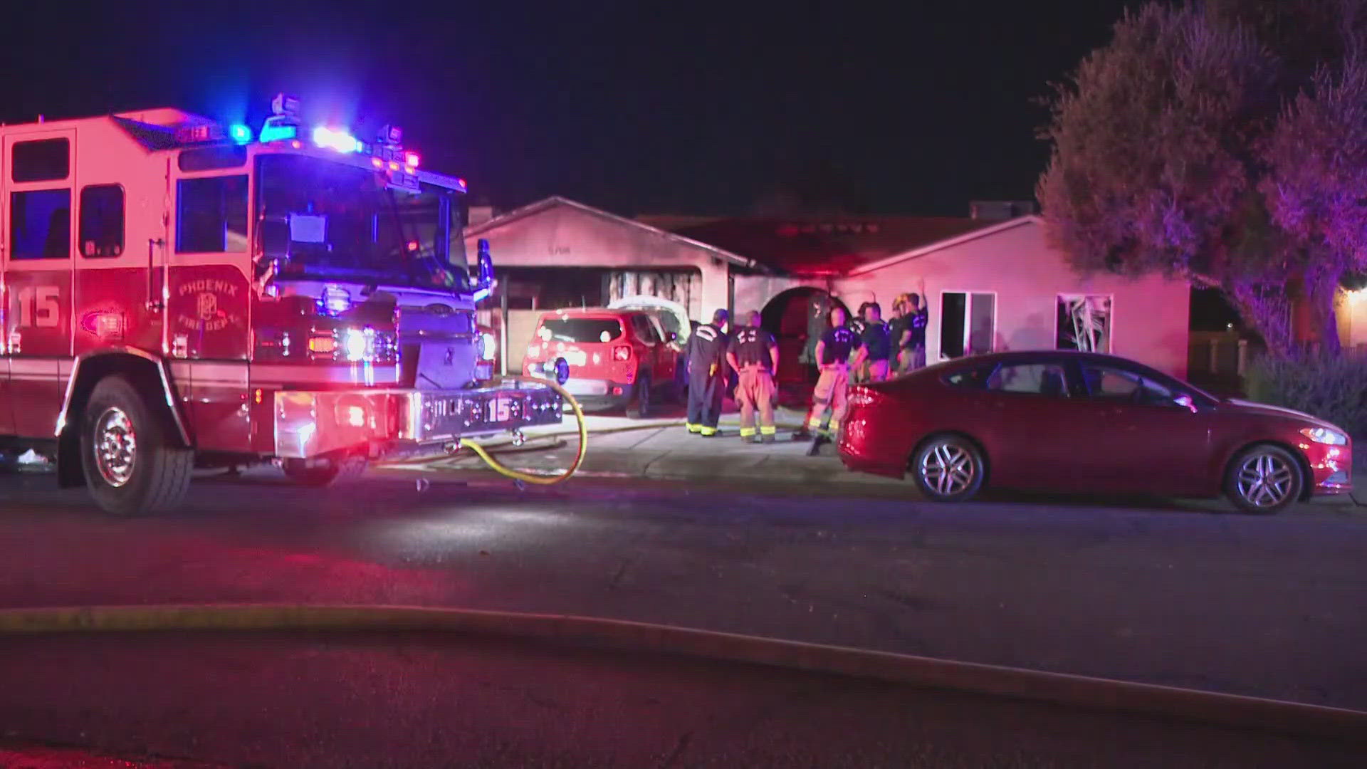 The cause of the fire is under investigation. Firefighters said no one was seriously injured.