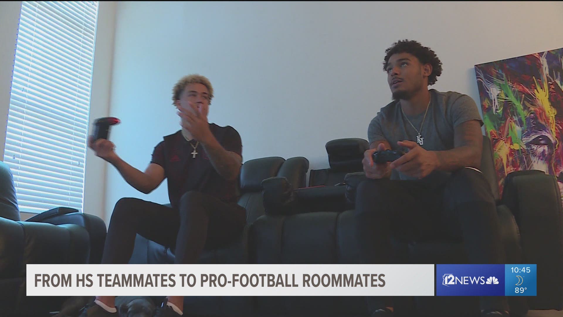 Arizona Cardinal Byron Murphy and Arizona Rattler Kam'ron Johnson grew up together and both went to Saguaro High. Now, the two are roommates in the real world.
