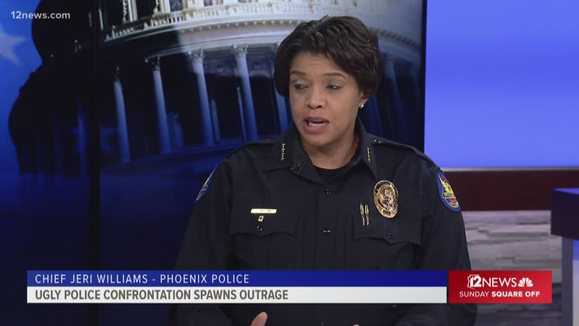 Police Chief Jeri Williams joined "Sunday Square Off" to speak about the violent incident caught on a now-viral video. This aired on Sunday's 5:30 p.m. newscast.