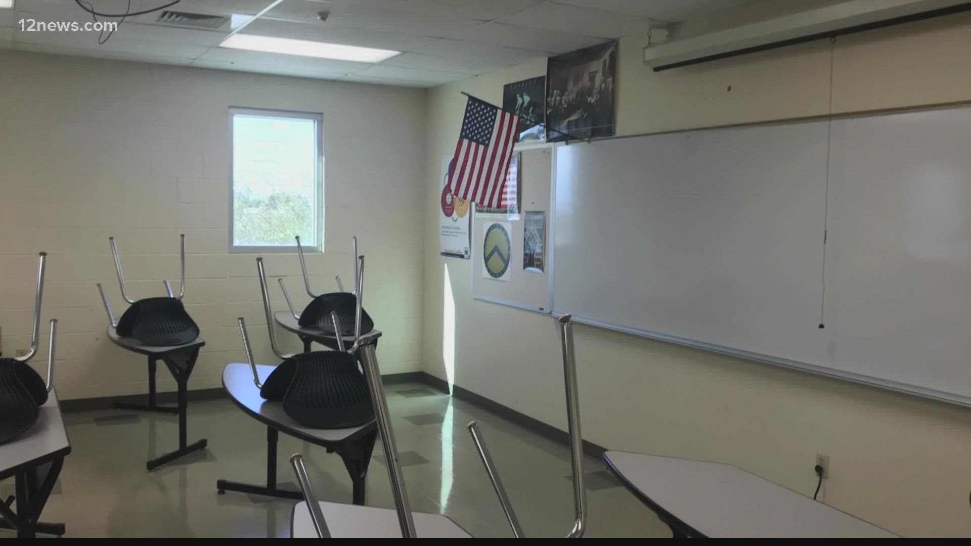 Schools are just like other workplaces these days. Lots of people are calling in sick. But unlike other workplaces, Gov. Ducey has ordered schools to remain open.