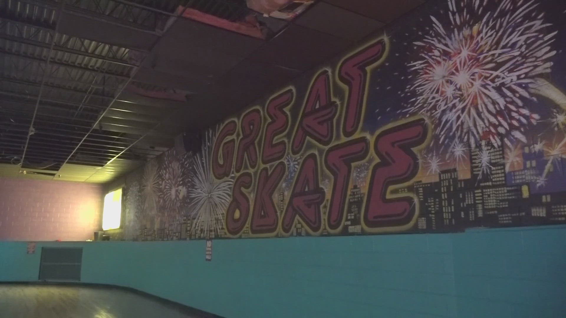 A storm hit Great Skate in July of this year, causing the ceiling to cave in.