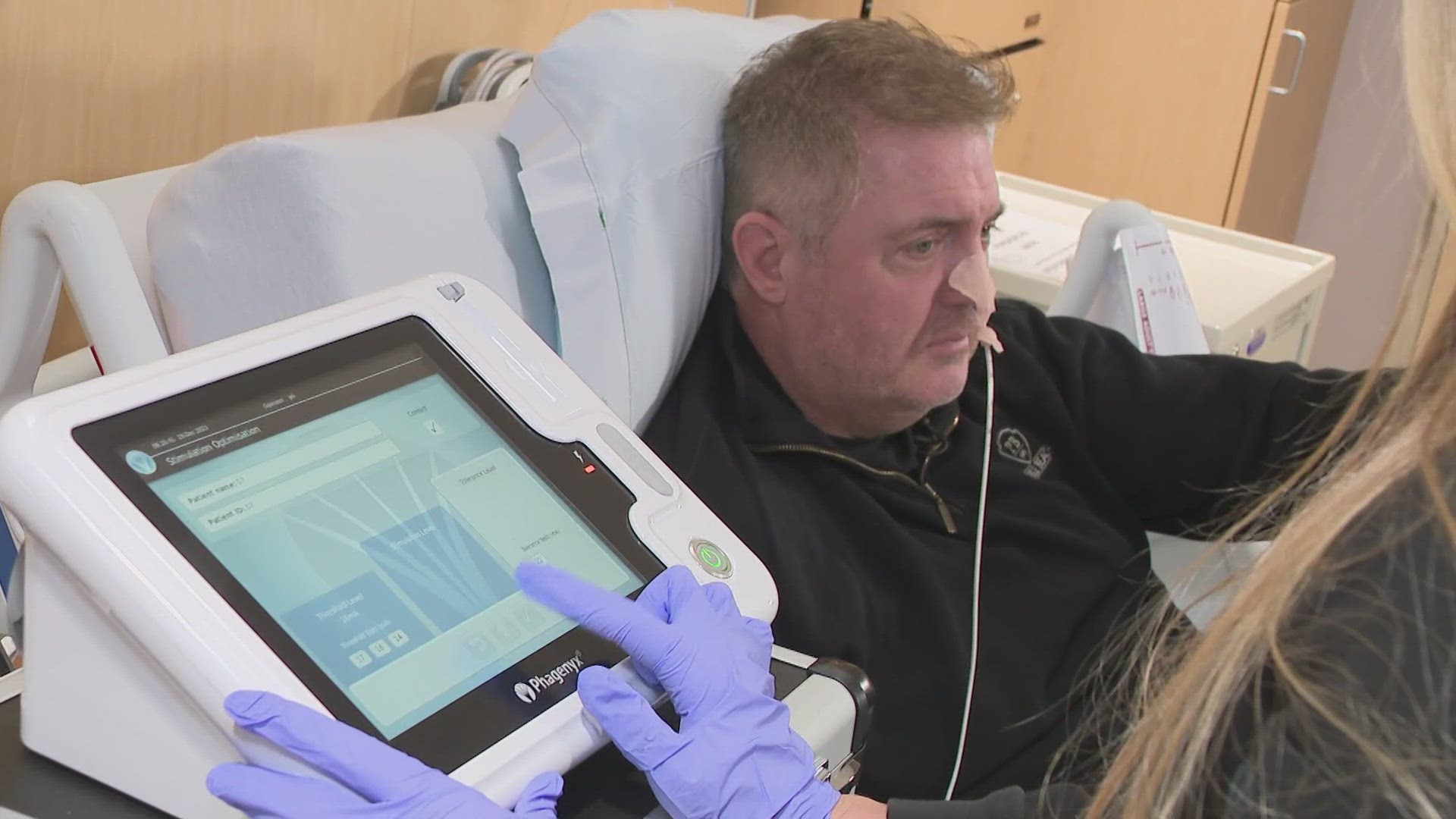 The life-changing treatment aims to deliver electric currents to help those who have trouble swallowing.