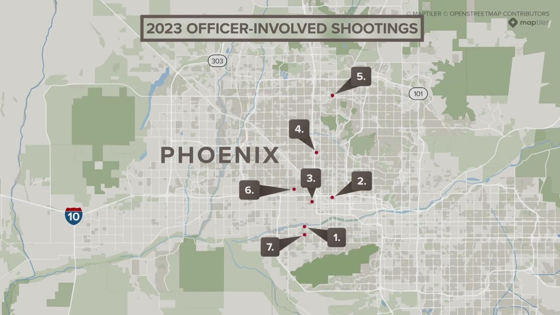7 penembakan yang melibatkan petugas dilaporkan di Phoenix sepanjang tahun ini