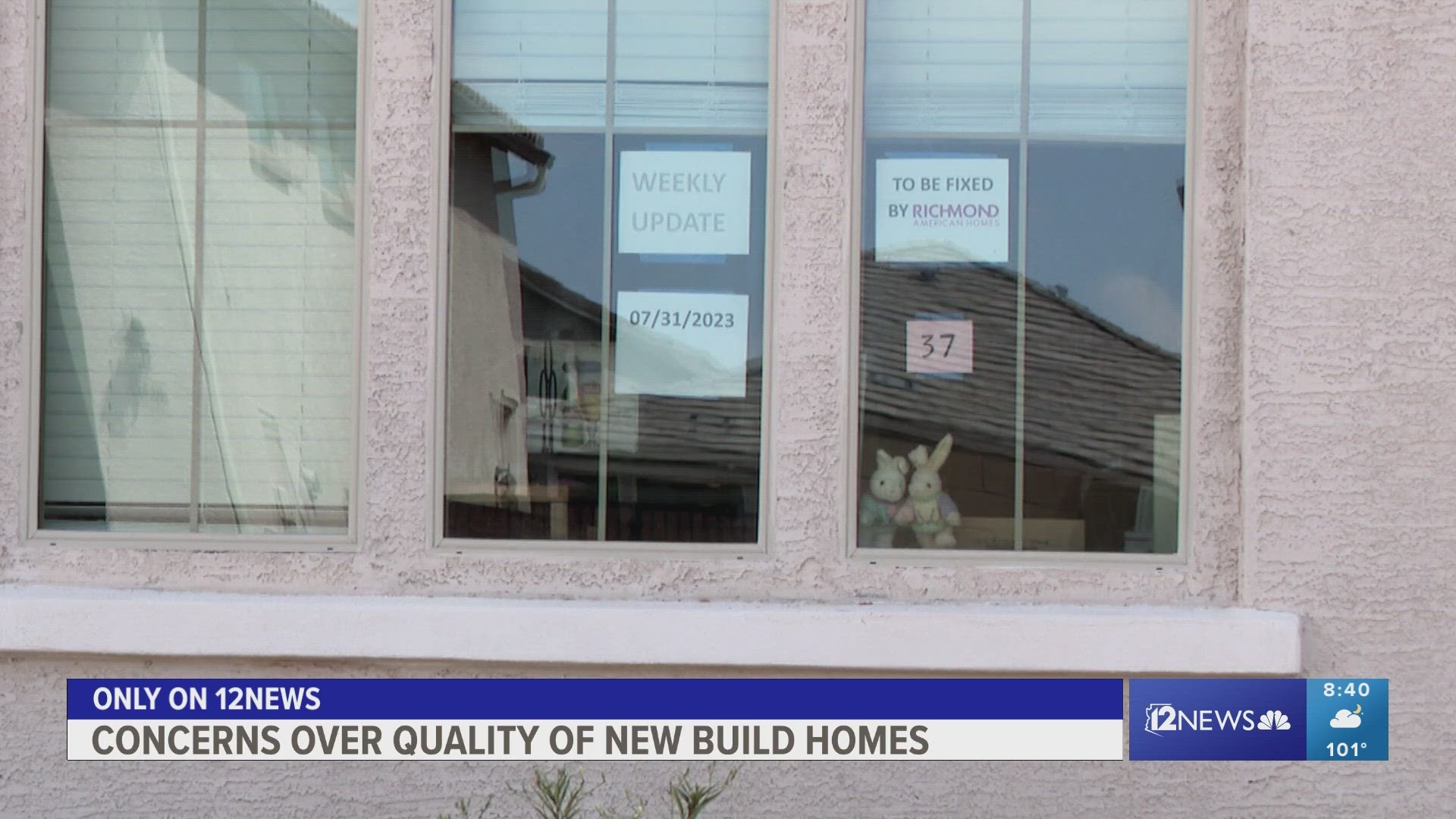 Arizona's Registrar of Contractors says they are seeing an uptick in complaints against new home builders. Residents in one Maricopa community have a list of issues.