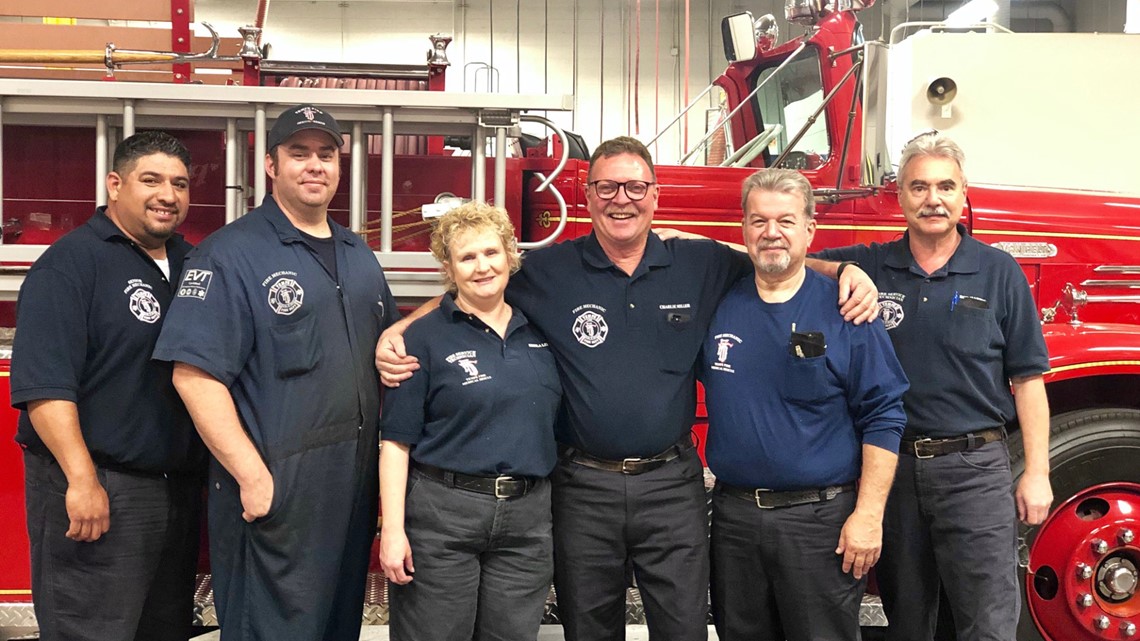 Tempe fire truck mechanic retires after 32 years with the city | 12news.com