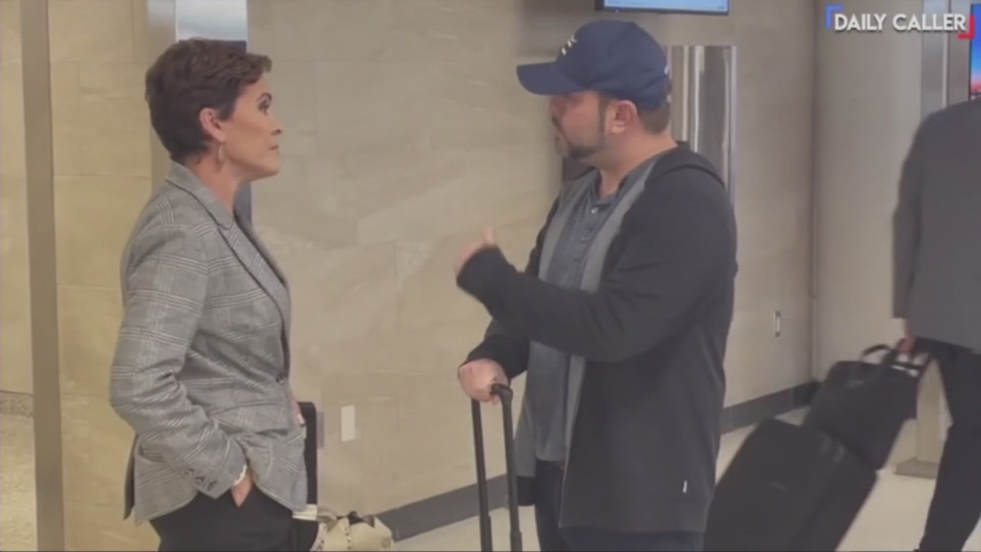 Video shows Kari Lake and Rep. Ruben Gallego in heated confrontation at Sky Harbor Airport
