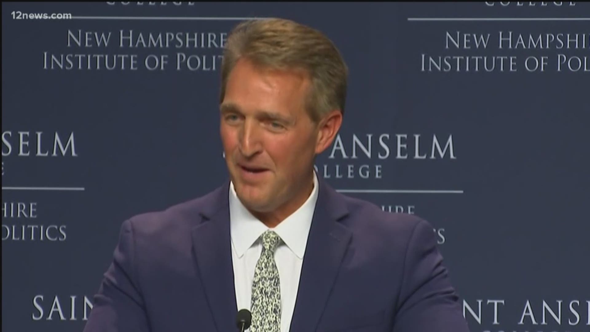 Arizona's Jeff Flake is traveling the East coast after demanding an FBI investigation into the accusations against Brett Kavanaugh. Flake says he wants someone to challenge Trump in 2020, but won't say if it will be him.