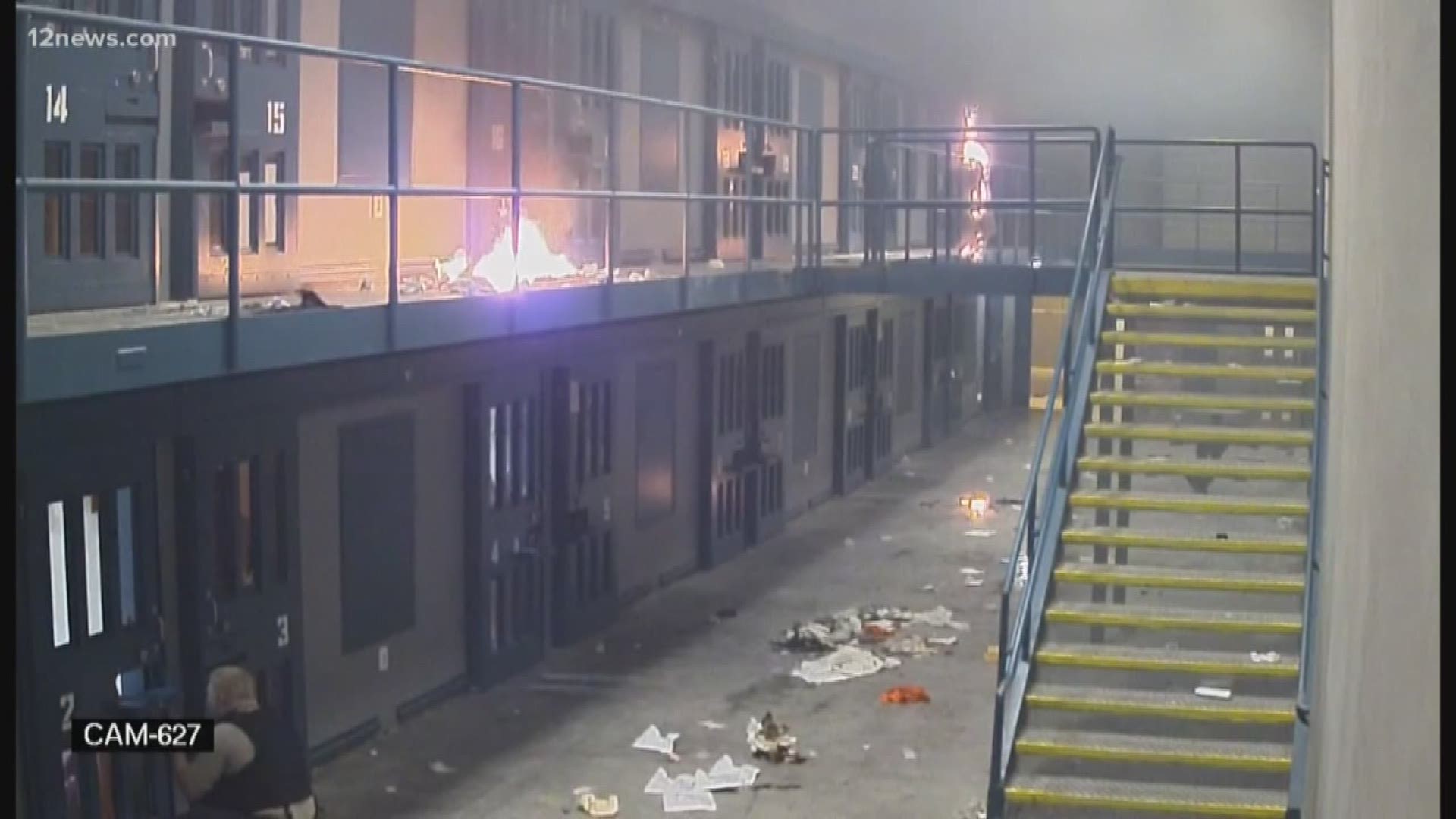 Video Shows Inmates Starting Fires From Their Cells At Lewis Prison