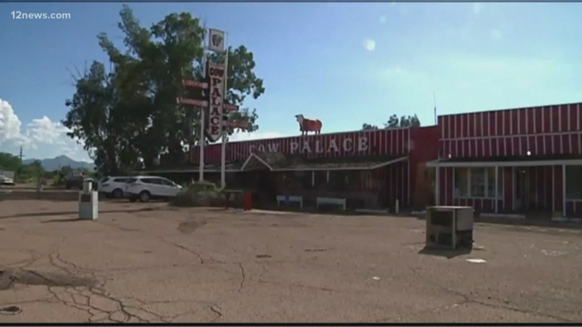 Cow Palace in Amado was hit hard by weekend monsoon storms. The restaurant was flooded with nearly two feet of water sending furniture and memorabilia into the parking lot.