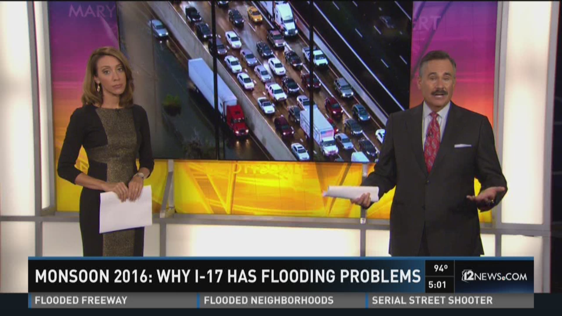 Why are Valley freeways continuing to flood during intense storms?