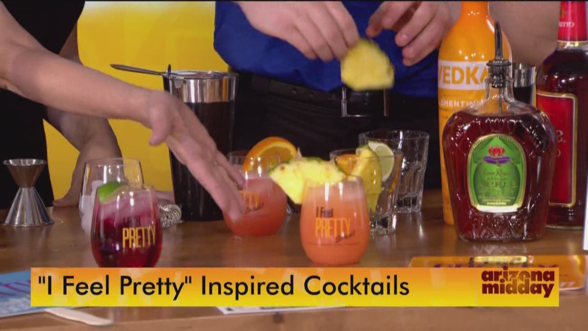 The new movie "I Feel Pretty" comes out this weekend, and there's no better way to celebrate than a night out with the girls to Studio Movie Grill! Bartender Jacob Rosenburg shows us how to make drinks inspired by the movie.