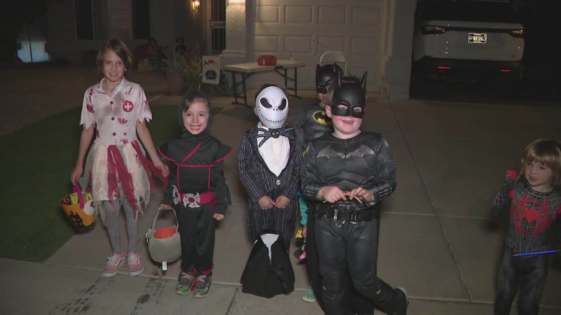 12News catches up with Valley trick-or-treaters out for some holiday fun.