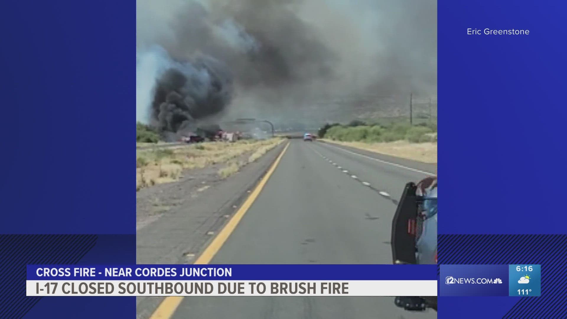 The affected area is between State Route 69 and State Route 169, ADOT said.