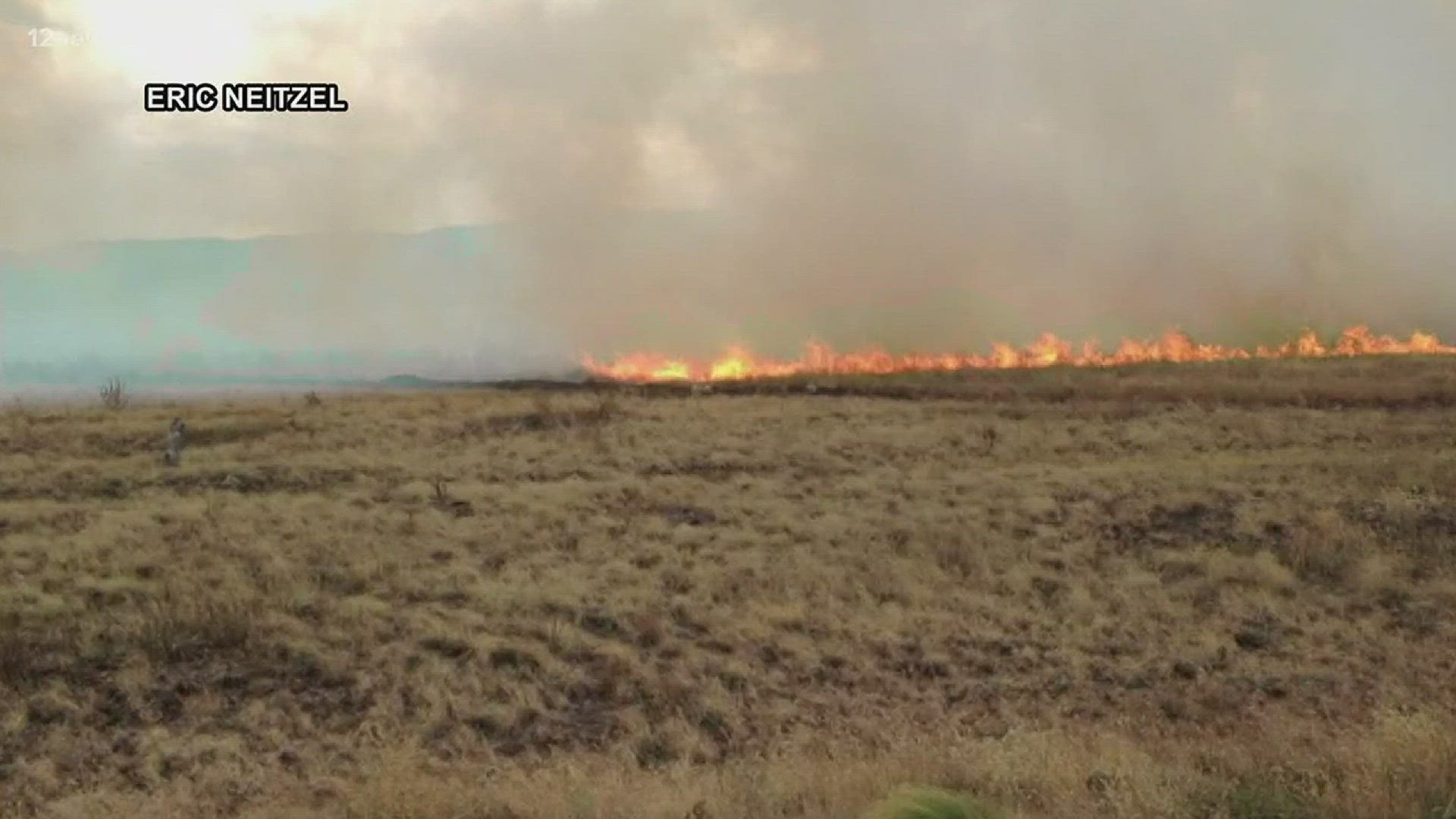 Local fire crews work to contain a fire that has spread to 2,500 acres near Springerville, Arizona.