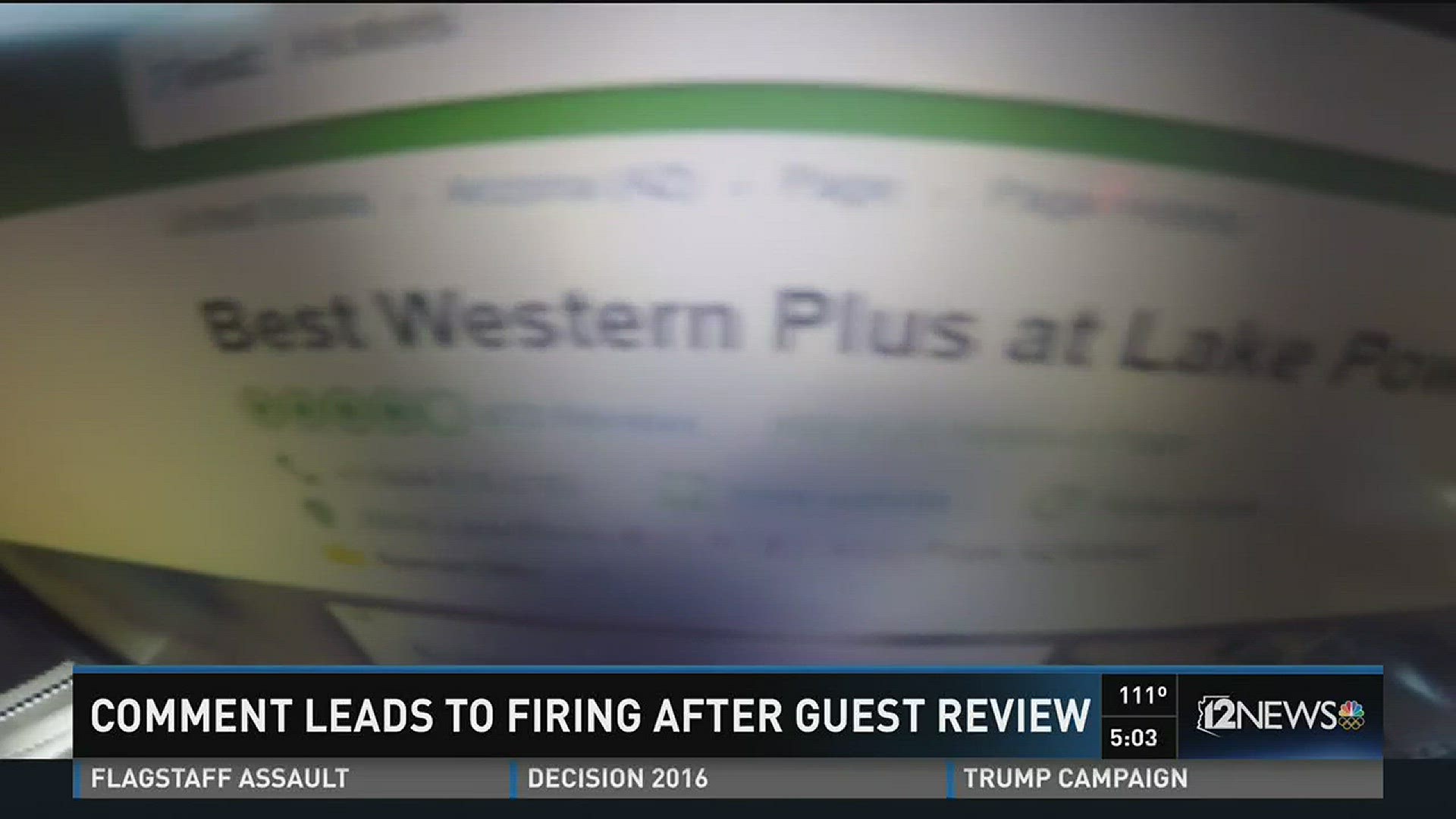 An online review on TripAdvisor leads to an insulting reply that later results in firing.