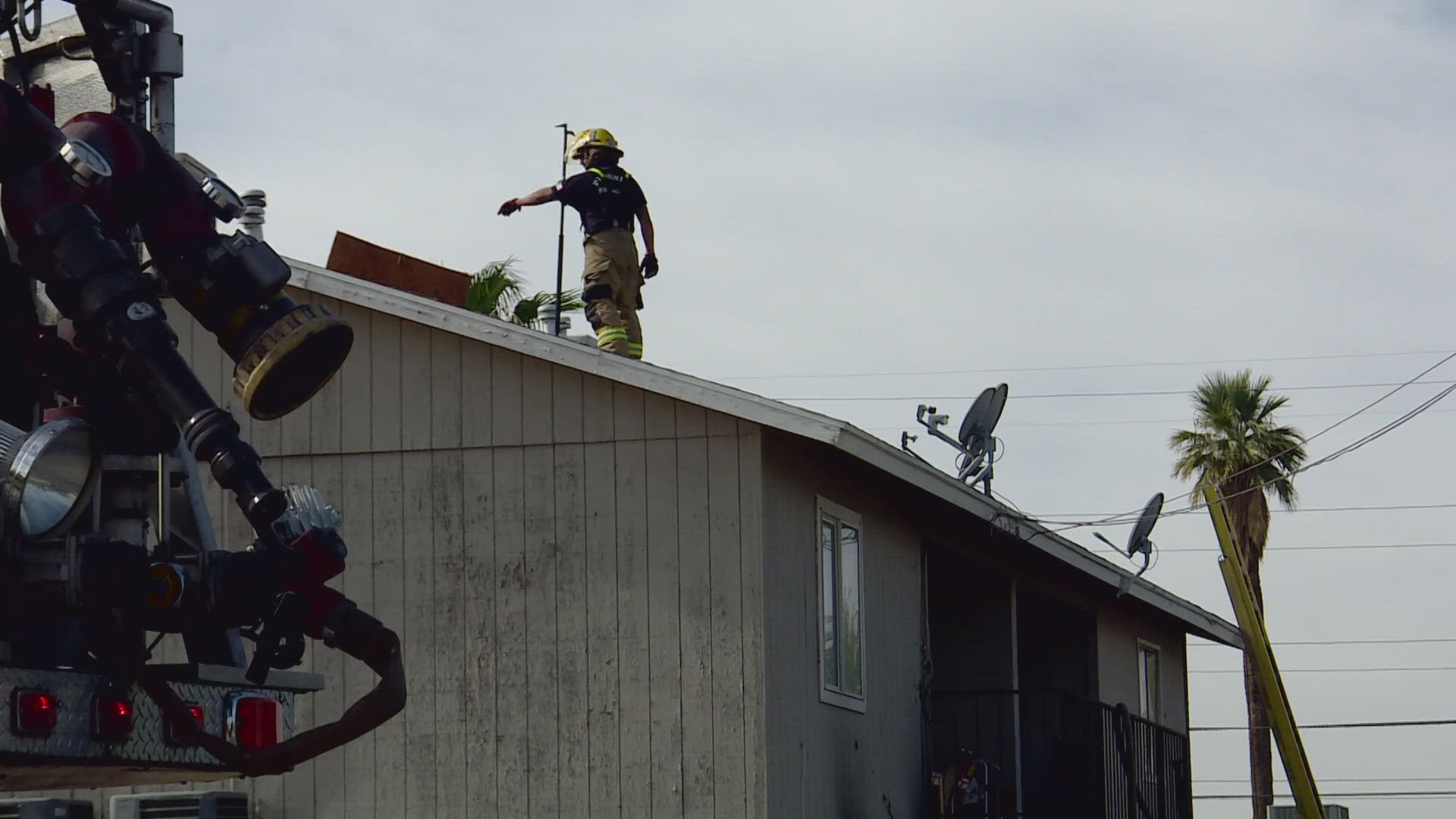 The fire started around 11:15 a.m. at an apartment complex near Central Avenue and Buckeye Road.