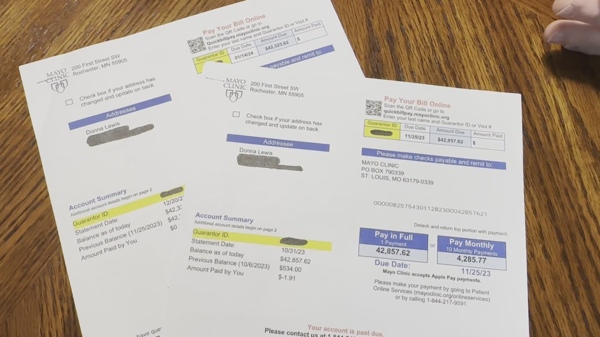 Mayo Clinic doctors reevaluated the bill after 12News began asking questions.