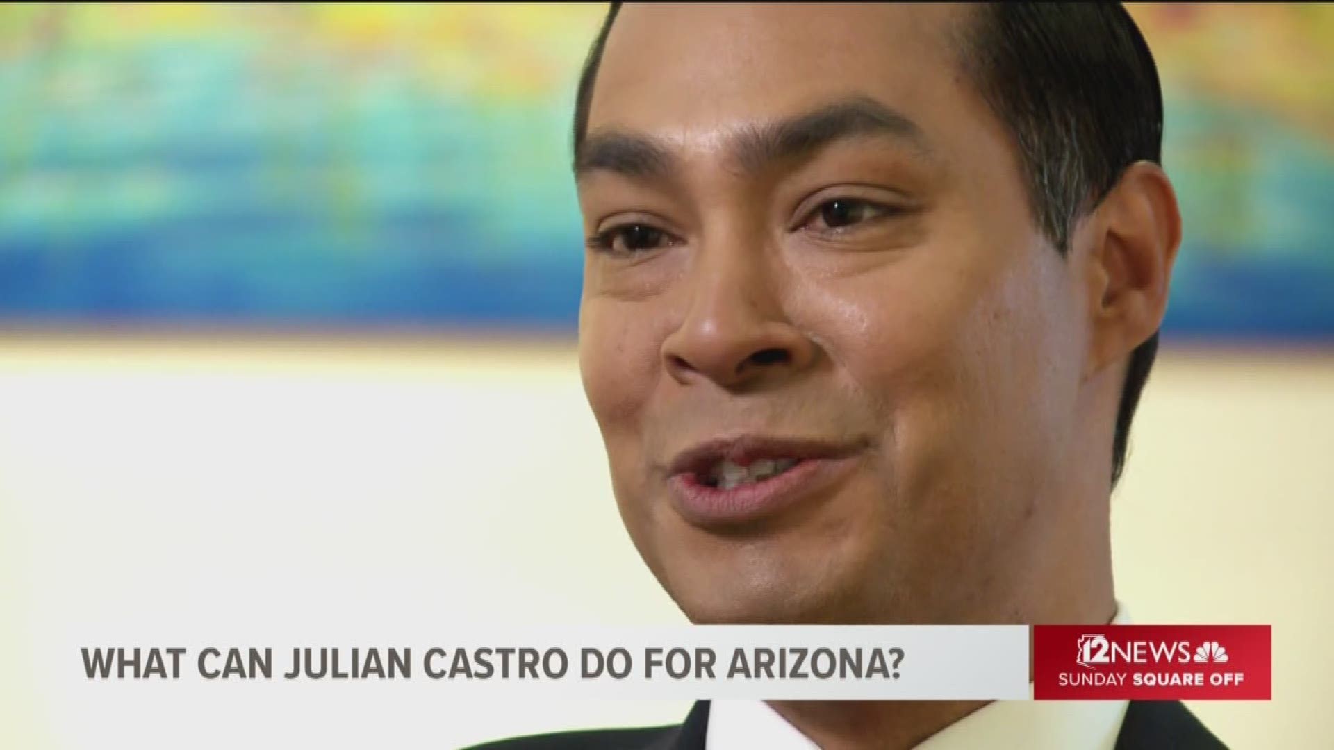 Democratic presidential candidate Julian Castro, a former San Antonio mayor and federal housing secretary, talks to "Sunday Square Off's" Brahm Resnik about his plan for police reform and why he's spending so much time in Arizona.