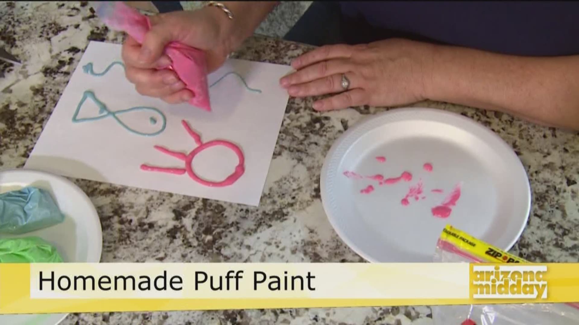 Lifestyle Expert Mala Blomquist shows us a fun way to make puff paint in the kitchen