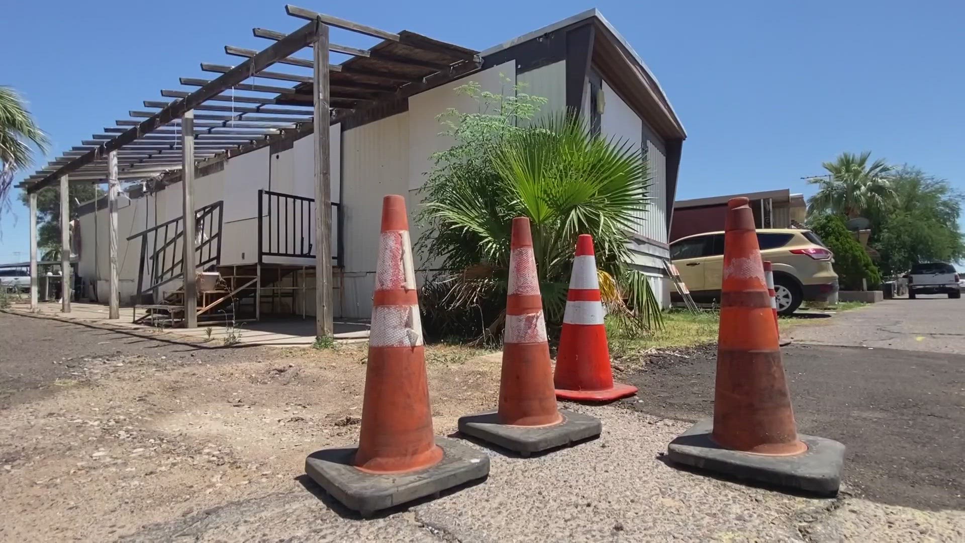 Mobile home residents in Glendale worry as time comes to leave home. Grand Canyon University says it will work with each family to find a solution