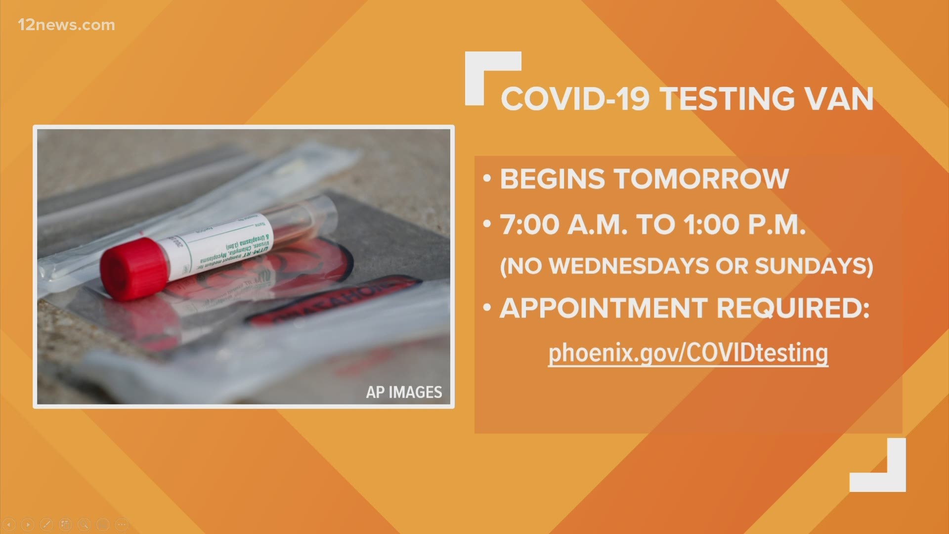 The city of Phoenix is launching a COVID-19 testing van in an effort to increase testing in underserved communities. Team 12's Matt Yurus has the latest.