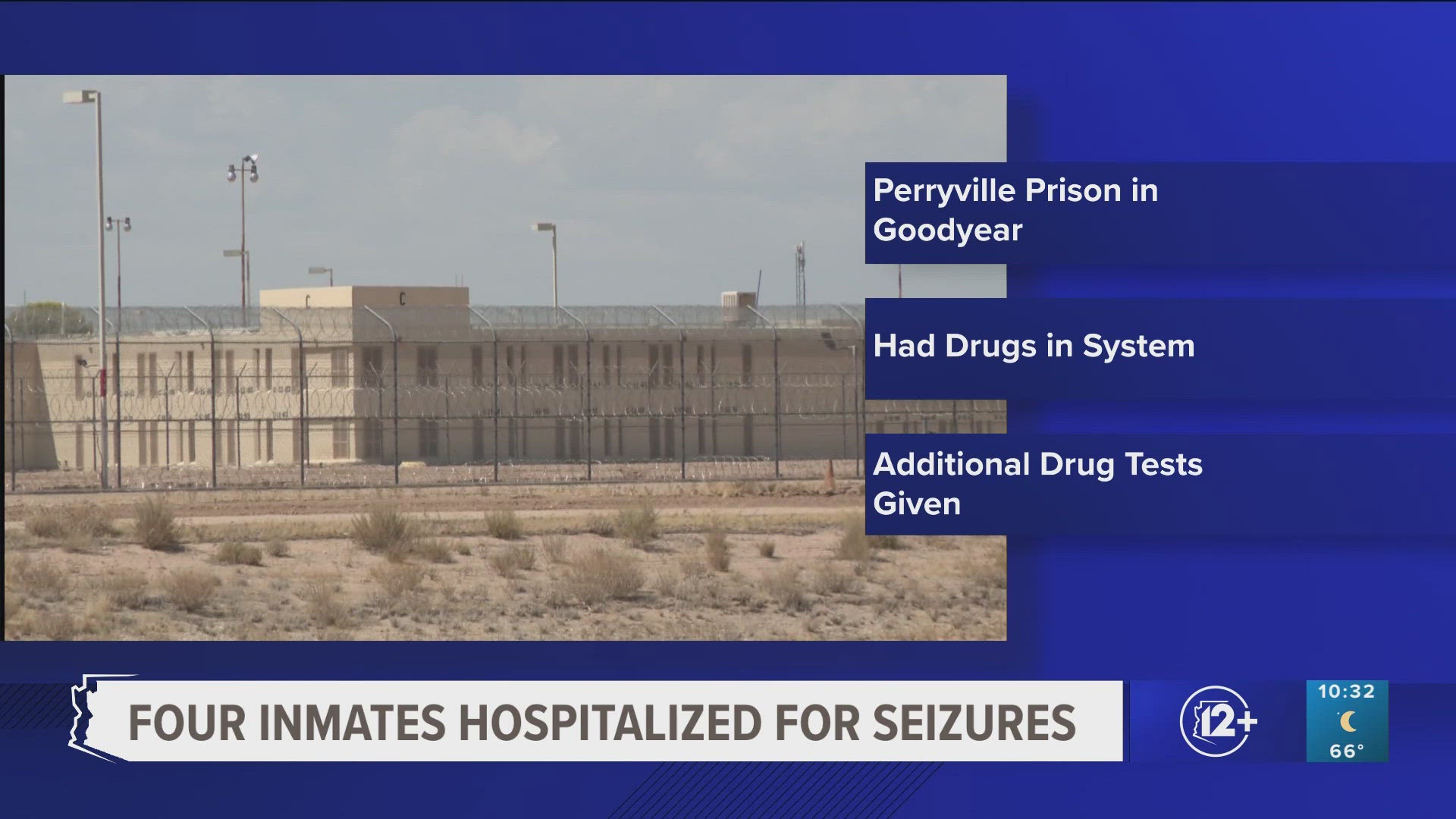 The Arizona Department of Corrections, Rehabilitation & Reentry said initial information indicates the symptoms experienced were "the result of illicit drugs."