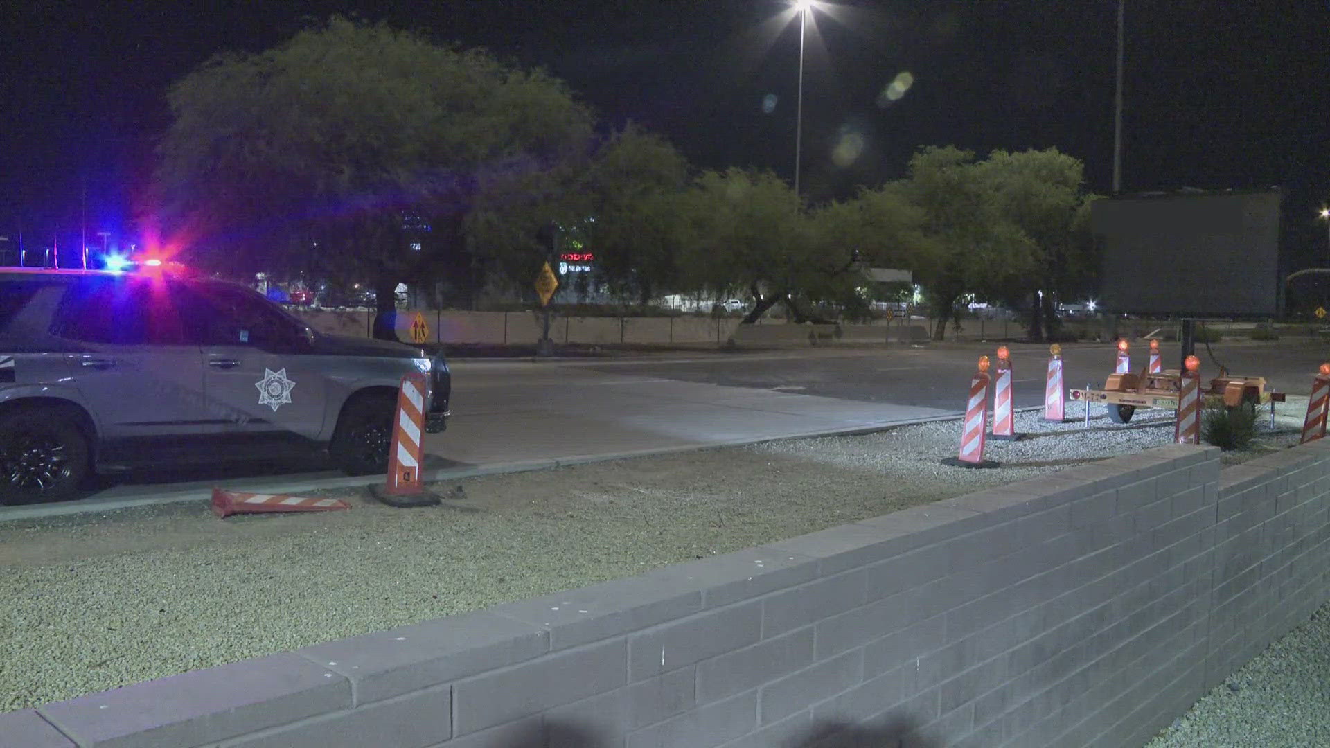 An apparent hacked construction sign in Phoenix was seen displaying profanity and anti-Israel messaging early Wednesday morning.