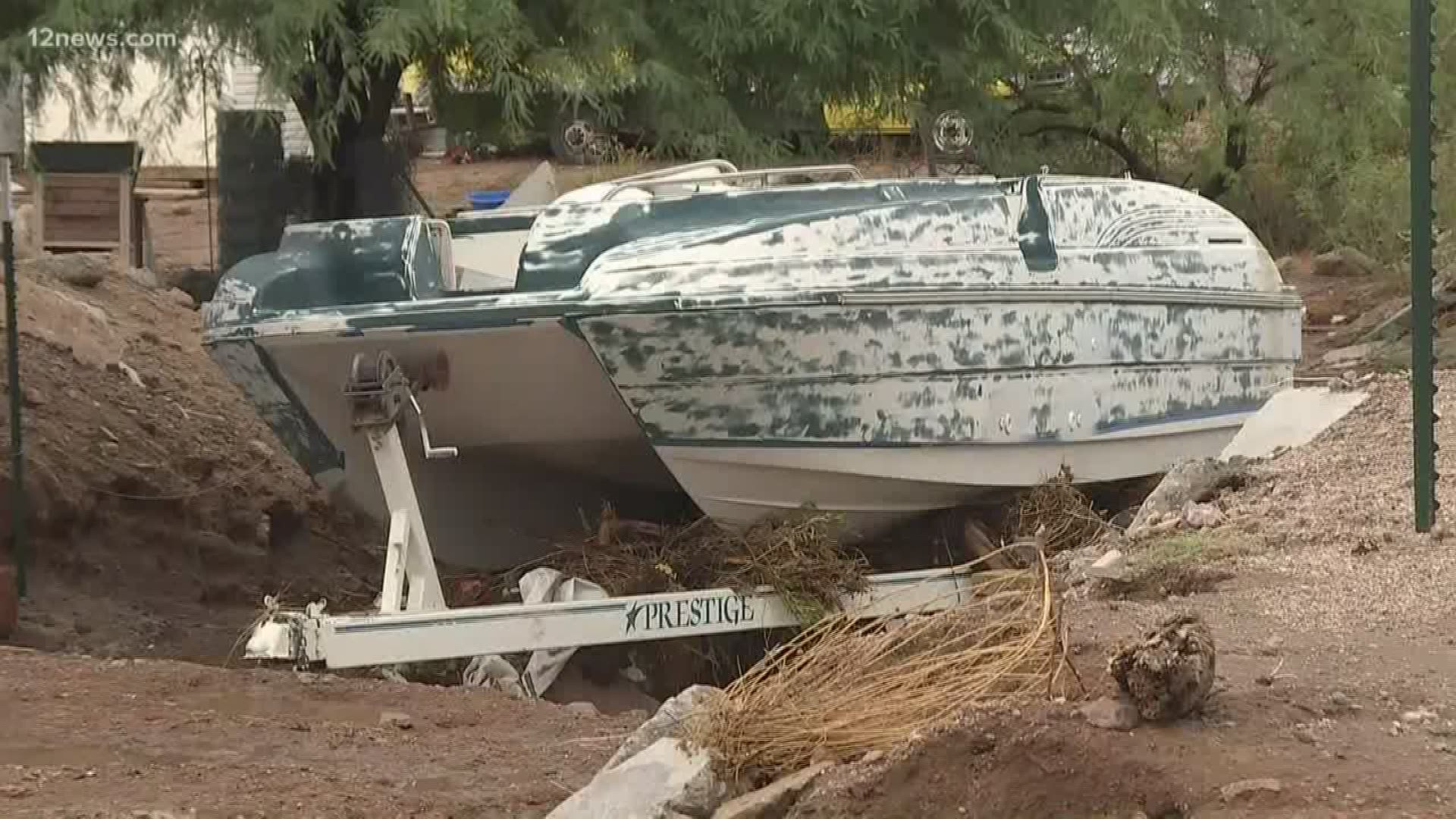 The massive amount of rain Monday meant quickly rising water levels. Many families in Apache Junction are cleaning up after flood waters wrecked their homes.