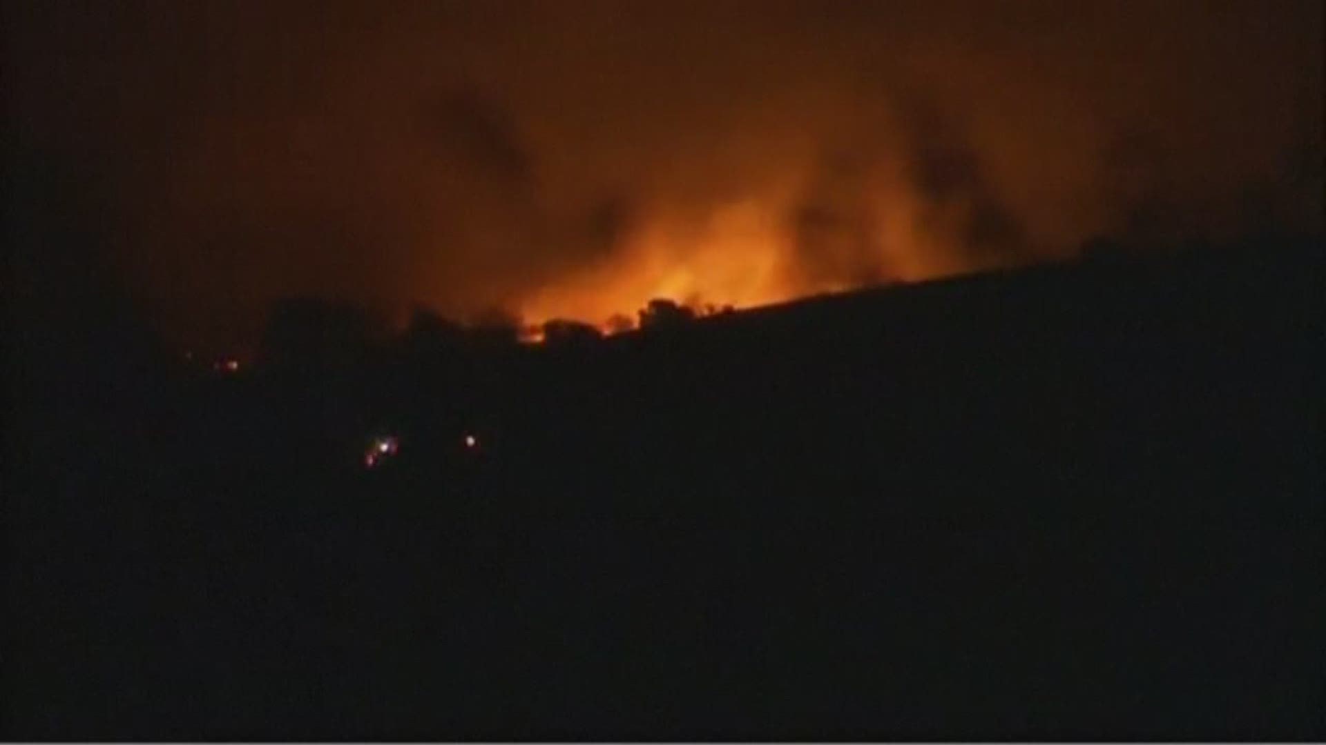 The Sawmill fire has grown to 7,500 acres and caused homeowners to evacuate.