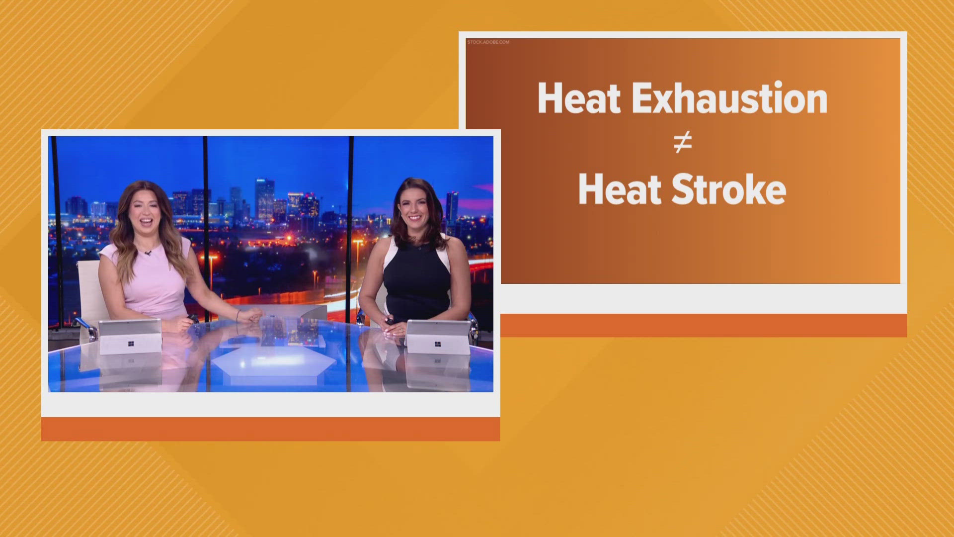 If you're outside for an extended period, it's important for you to be able to spot the signs of heat exhaustion and heat stroke.