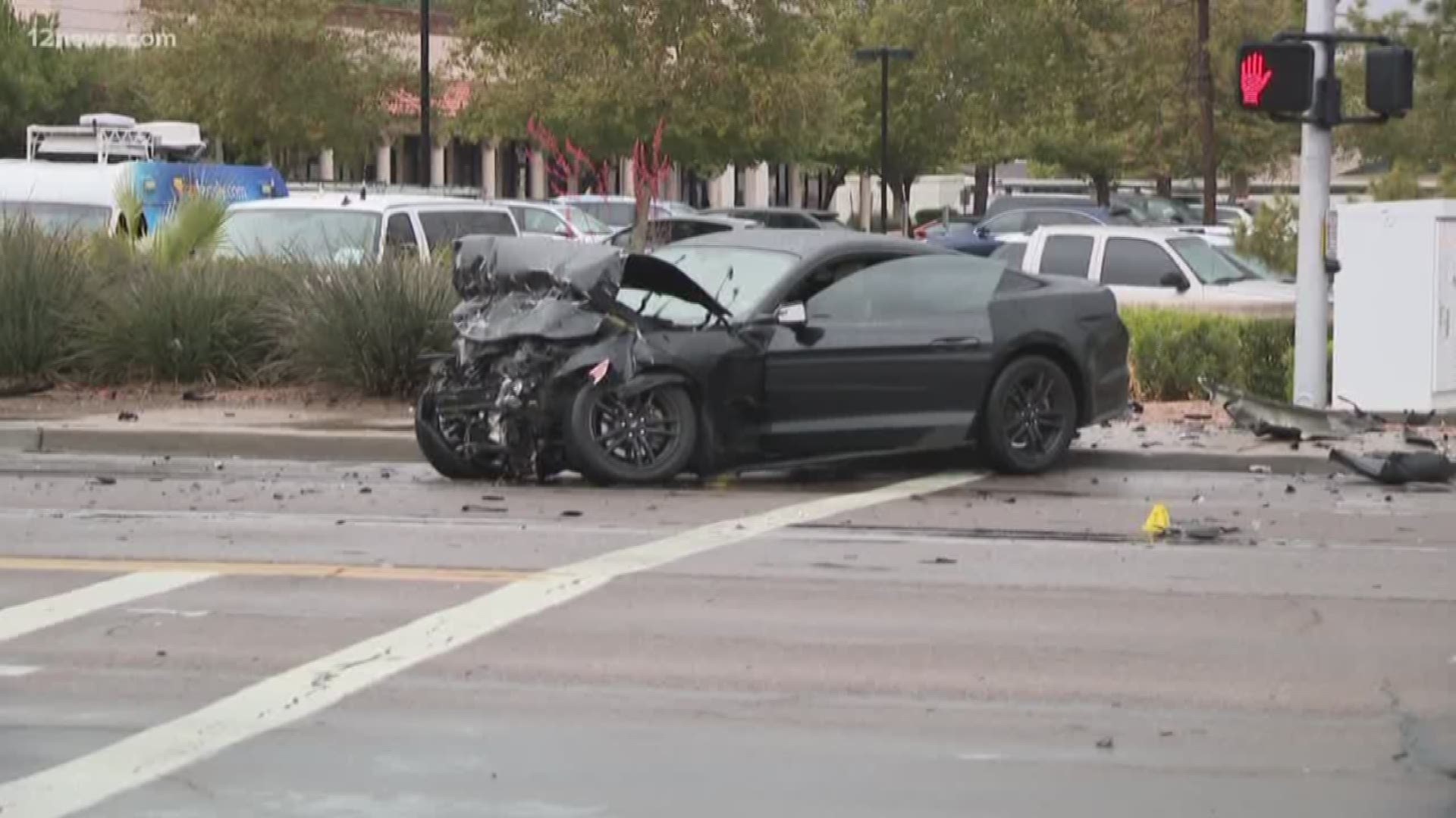 Tempe police say it's possible a driver who hit another car could be charged with manslaughter. The driver was speeding when he crashed into another car, killing a husband and wife.