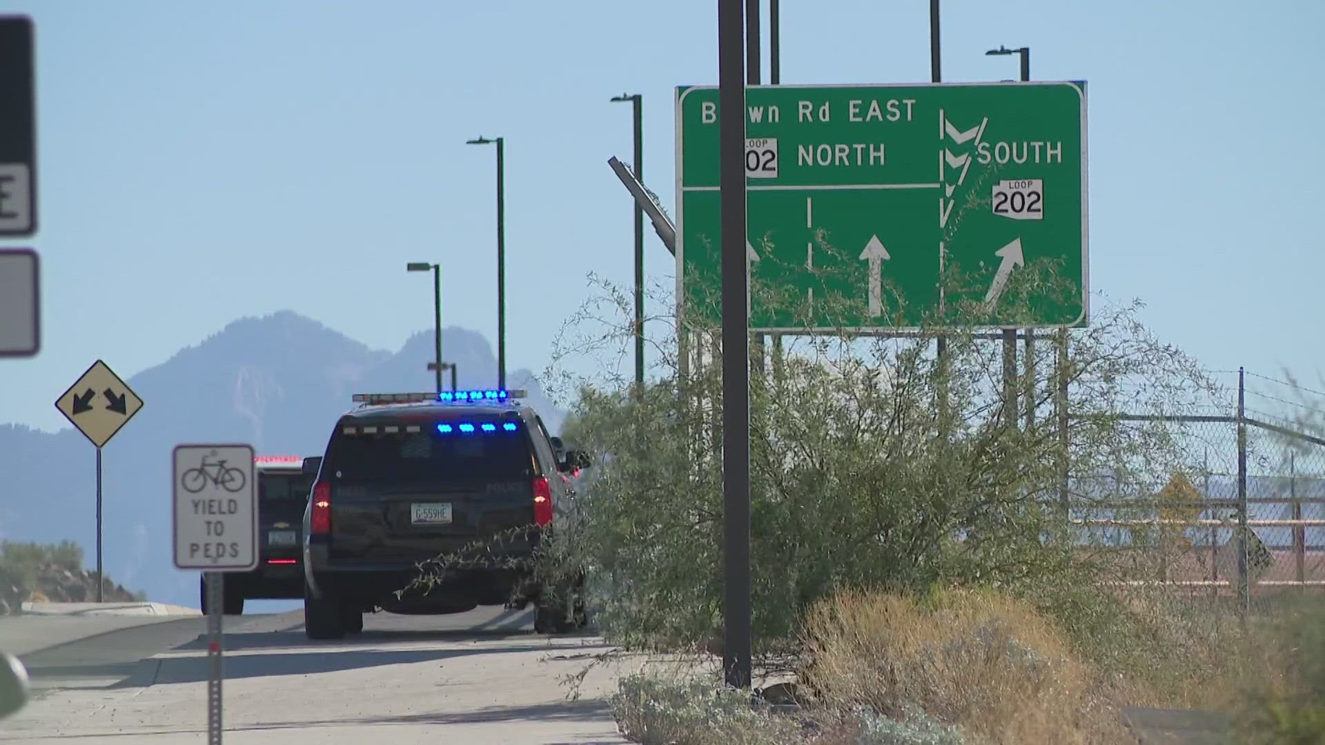 A bicyclist noticed the dead body Tuesday morning in Mesa.