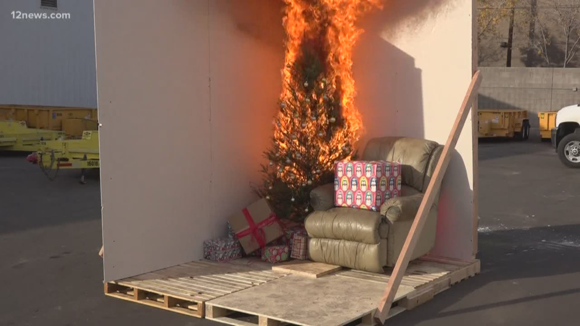 You may want to extend Christmas into the new year, but it may not be safe. We tell you how to prevent your tree from catching fire.