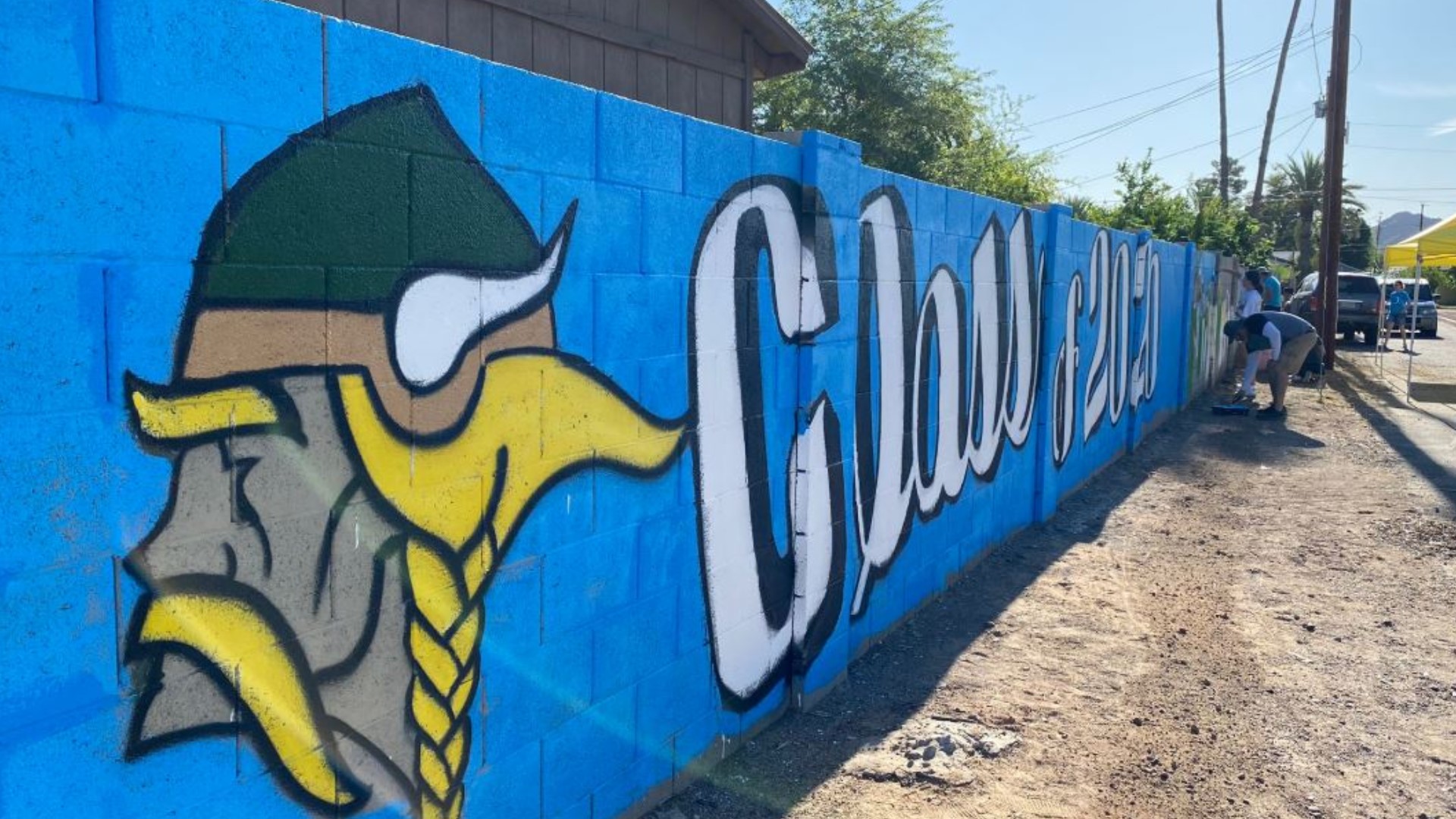 The Sunnyslope community in North Phoenix has found a way to celebrate their graduating seniors in the ago of COVID-19. A mural will pay tribute to the Class of 2020