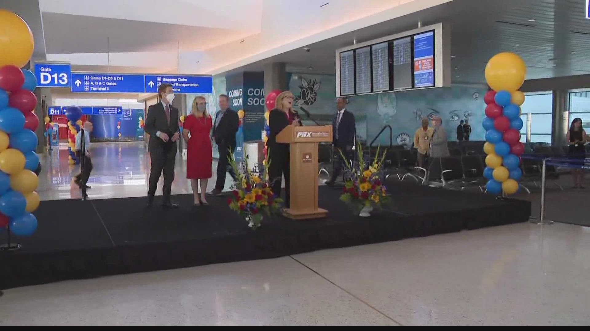 Phoenix Sky Harbor International Airport is opening a new concourse in Terminal 4. Trisha Hendricks has the details.