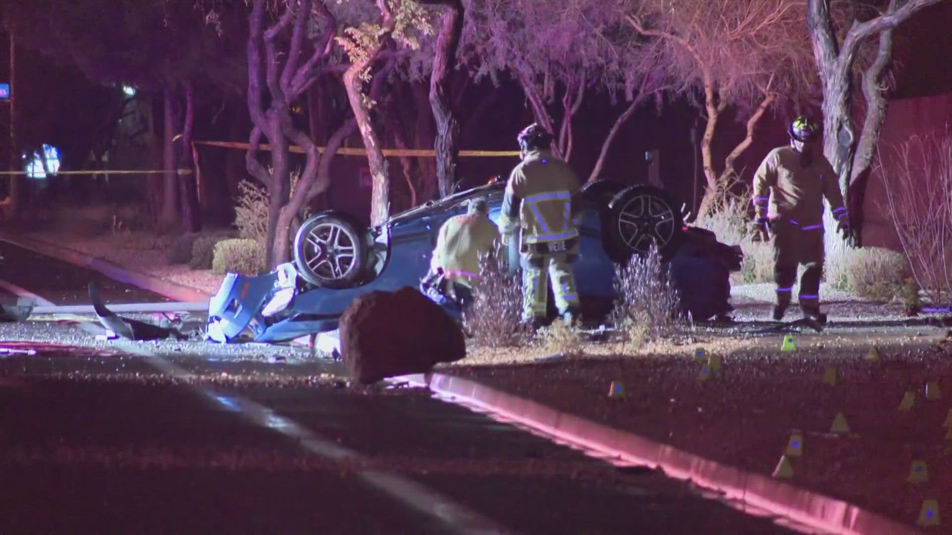 A fatal crash in Mesa near Ellsworth and Guadalupe roads caused a temporary road closure Wednesday night. Jen Wahl has the details.