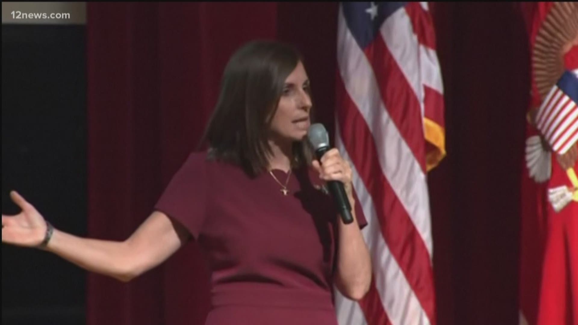 Arizona Sen. Martha McSally, who recently admitted she was raped by a superior officer while serving in the Air Force,  addressed the issue of sexual assault in the military at the U.S. Naval Academy on Thursday.