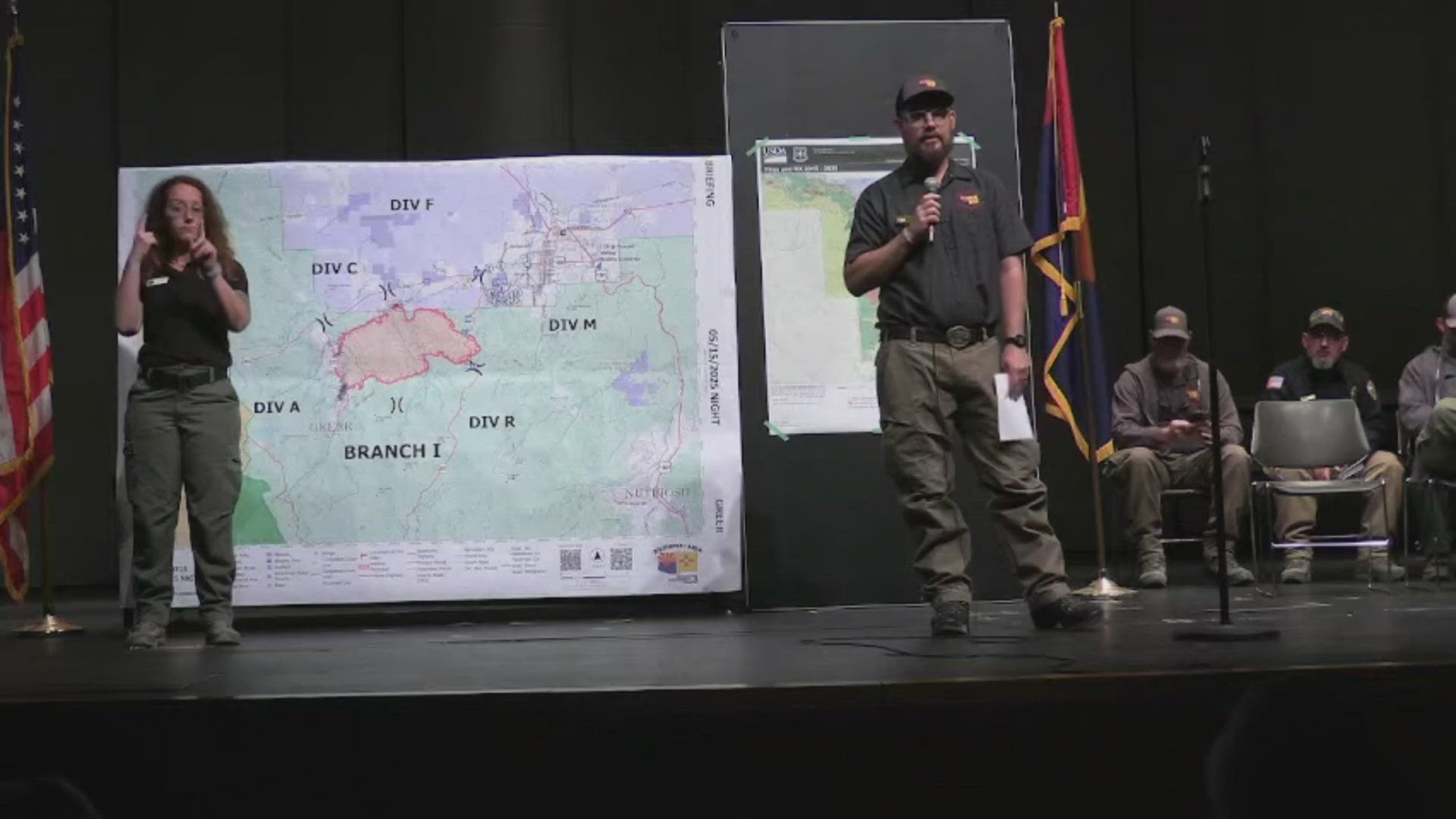 Members of the Apache County Incident Management team updated residents on the Greer Fire.