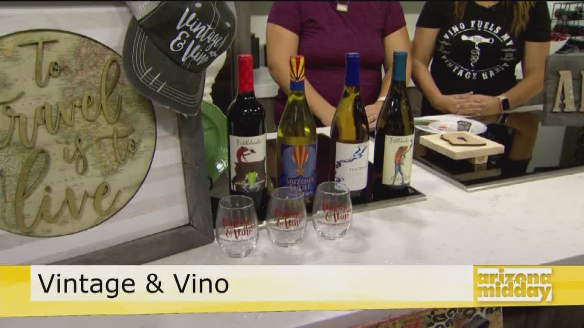 Tiffany and Lola give us the scoop on this weekend's Vintage & Vino Market with a sneak peek at a cool craft!

