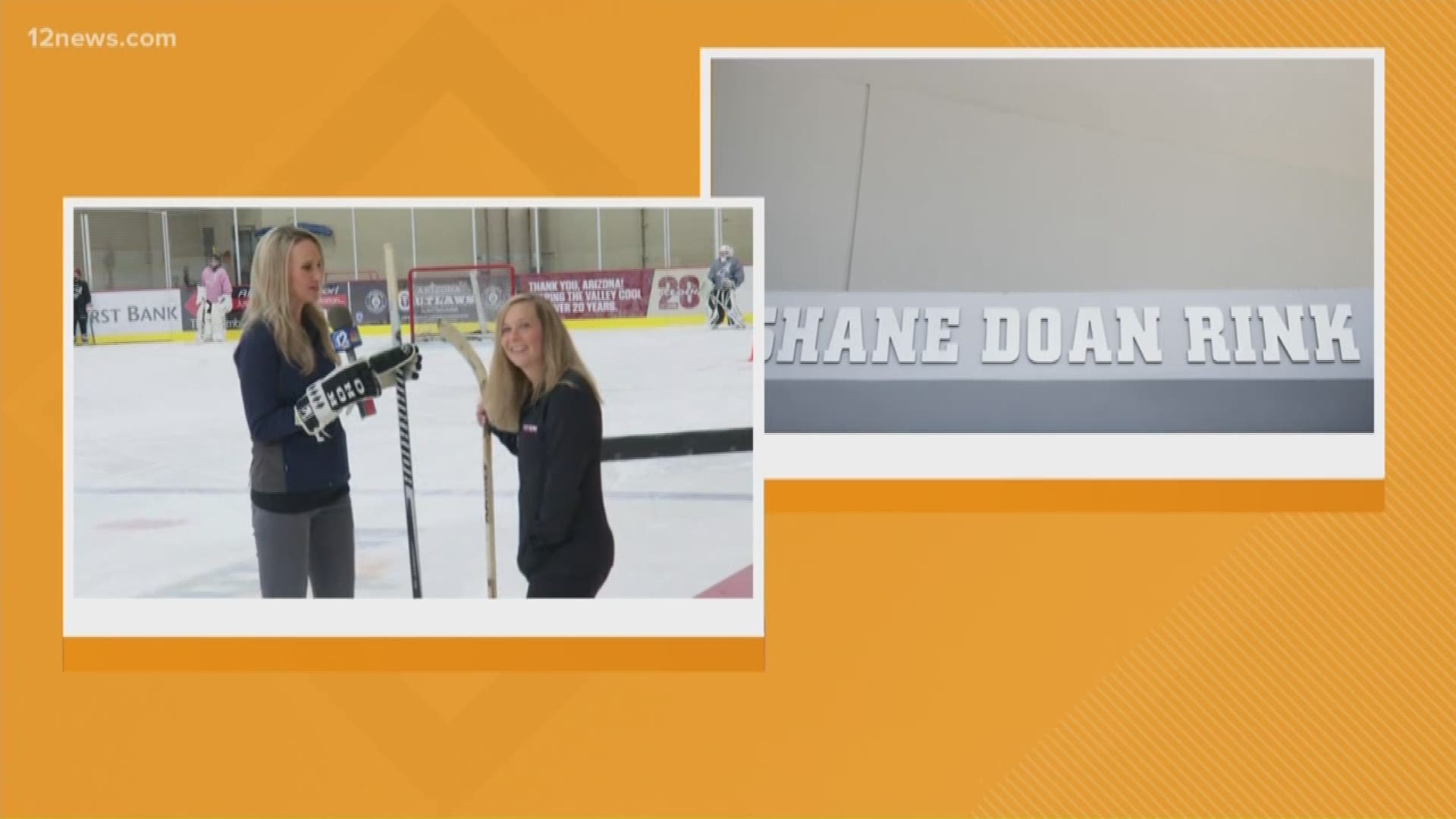 Sunday there was a dedication ceremony to the ambassador of ice hockey in Arizona, Shane Doan.