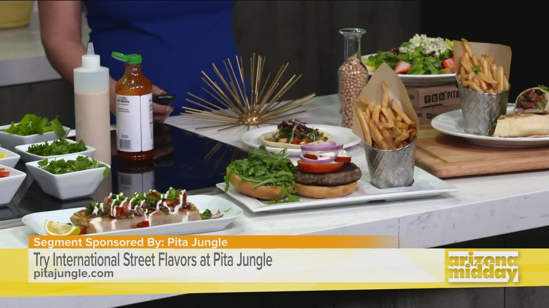 Bassel Osmani, Pita Jungle Co-Founder, shares new healthy menu items inspired by International Street Flavors and shows us how to make a Mediterranean diet dish.