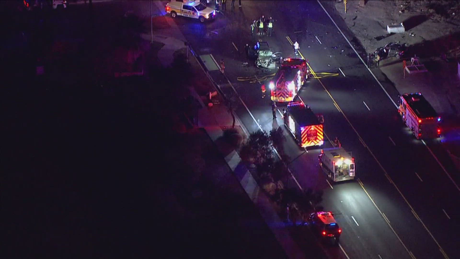 A man is dead and several others are injured after a crash that closed an intersection in Glendale, according to the city's police department.