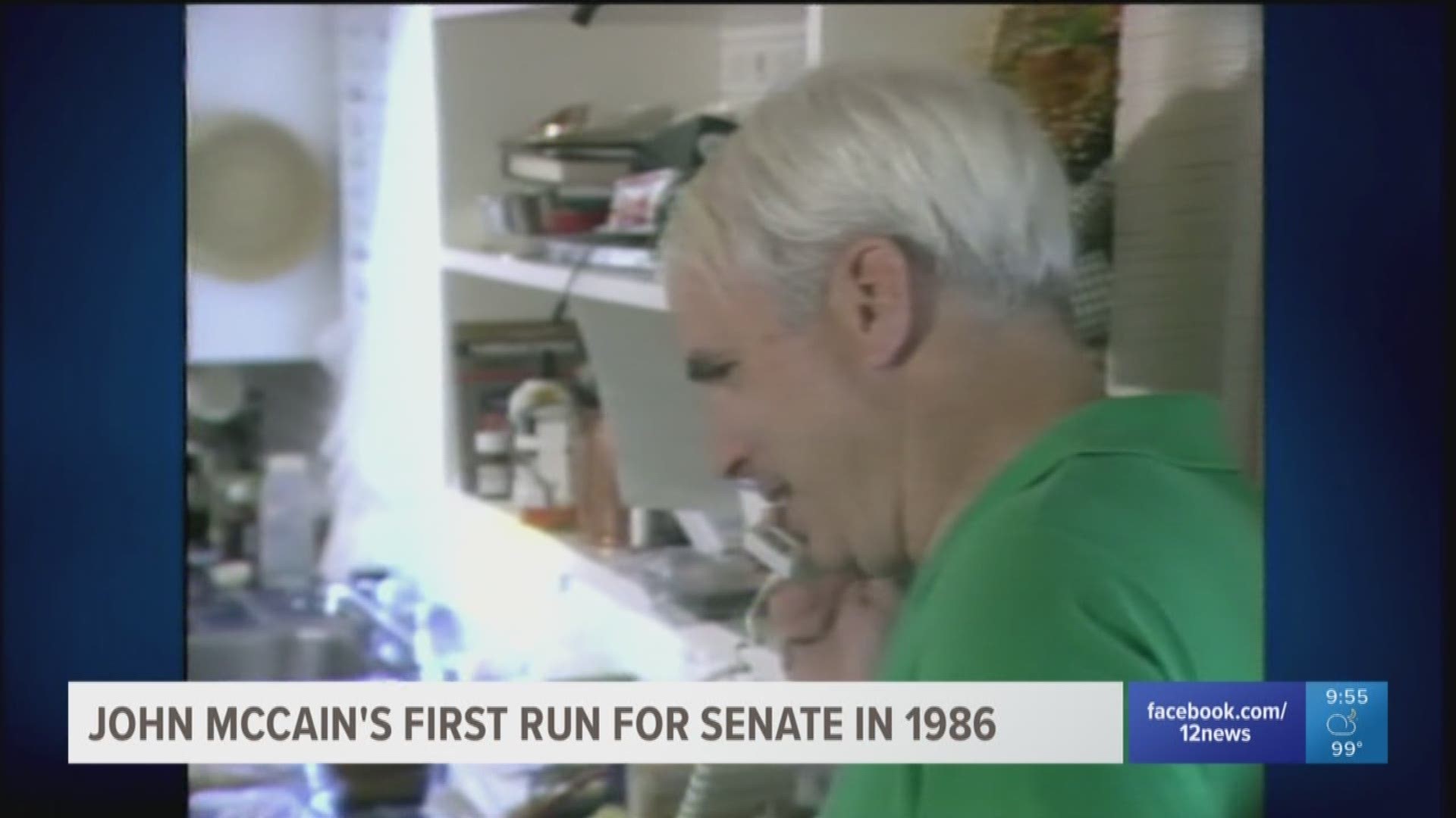 A look back at McCain's life: After Barry Goldwater's retirement, John McCain made his first run for the Senate in 1986.