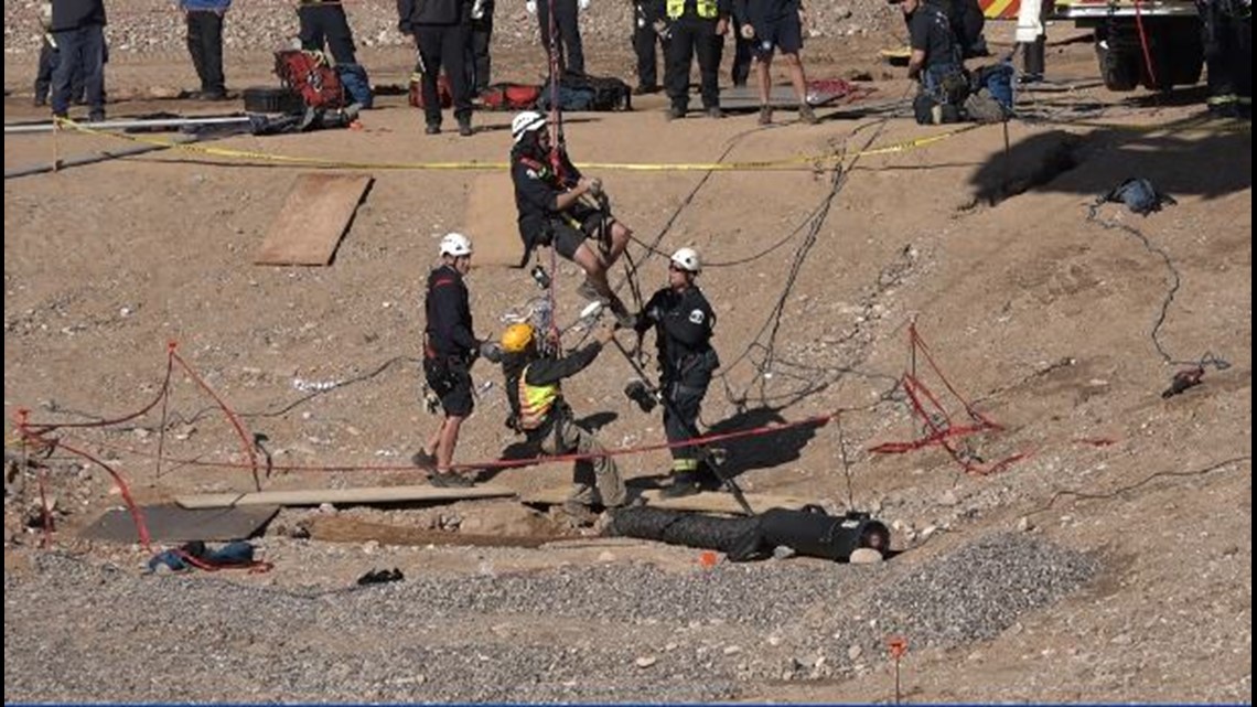 Man Rescued After Falling 50 Feet Into Hole On Construction Site ...