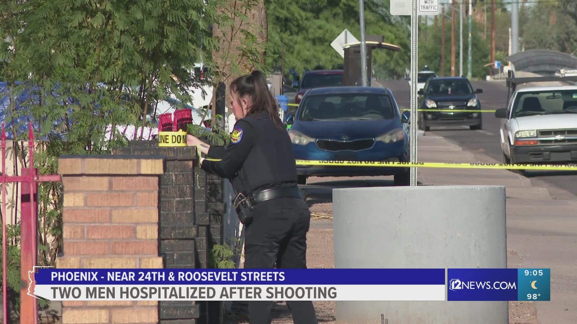 Both victims have life-threatening injuries, officials said. 