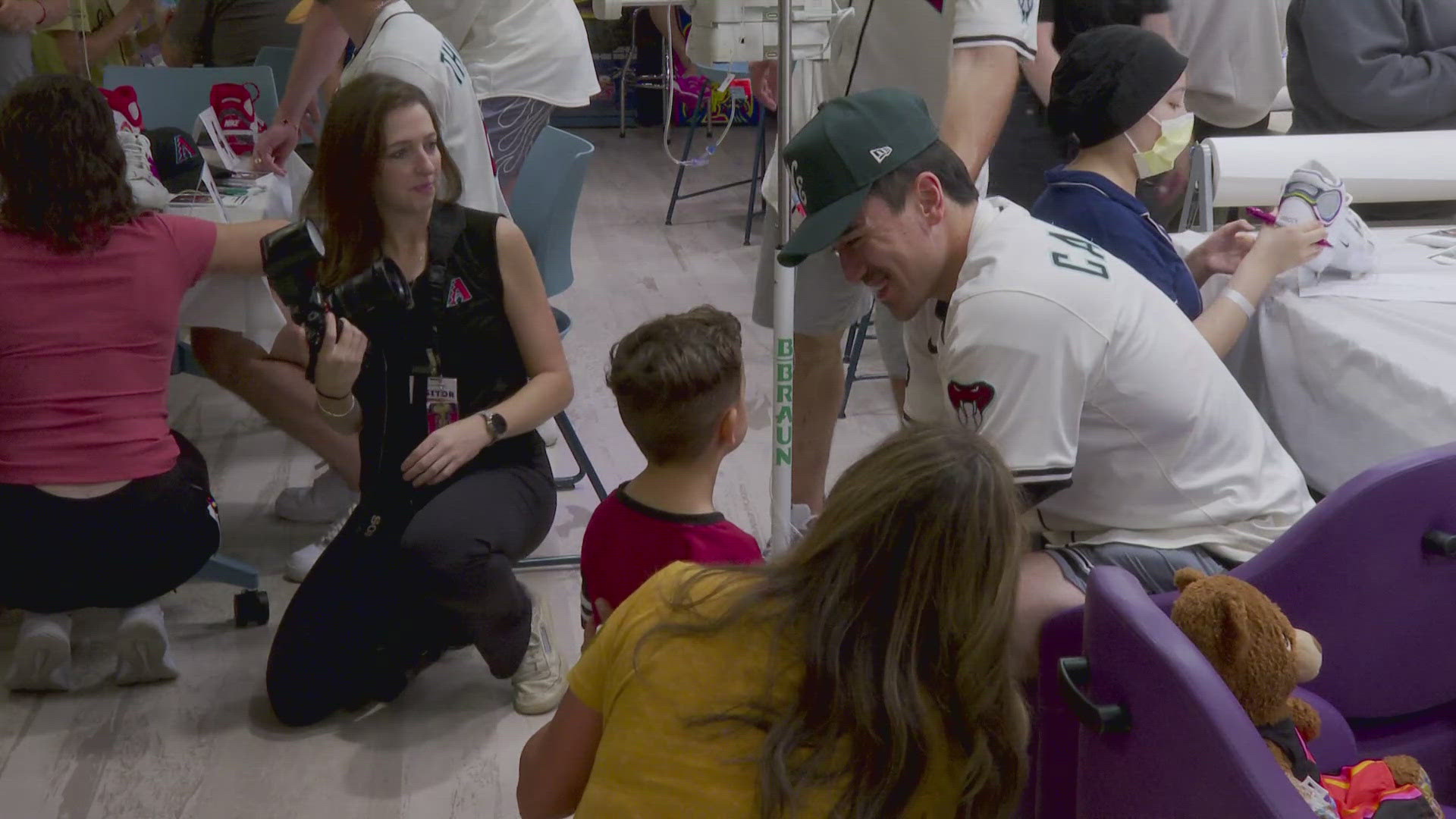 The Arizona Diamondbacks helped design cleats that will be worn and then auctioned off to benefit Phoenix Children's Center for Cancer & Blood Disorders.