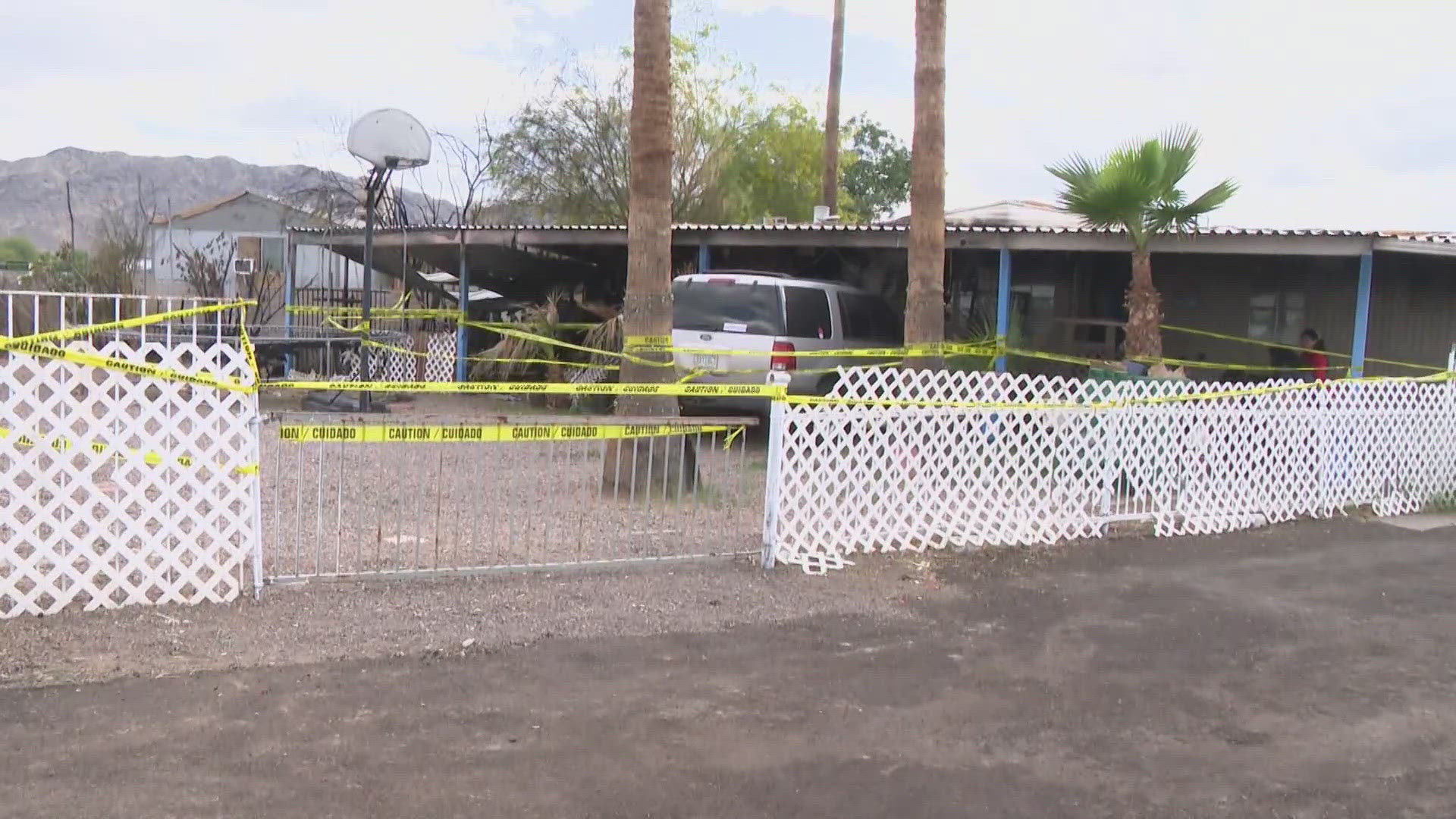 The Barron Family is living through a nightmare after a fire destroyed their home, leaving them without a place to live. They returned to the home on Friday. 