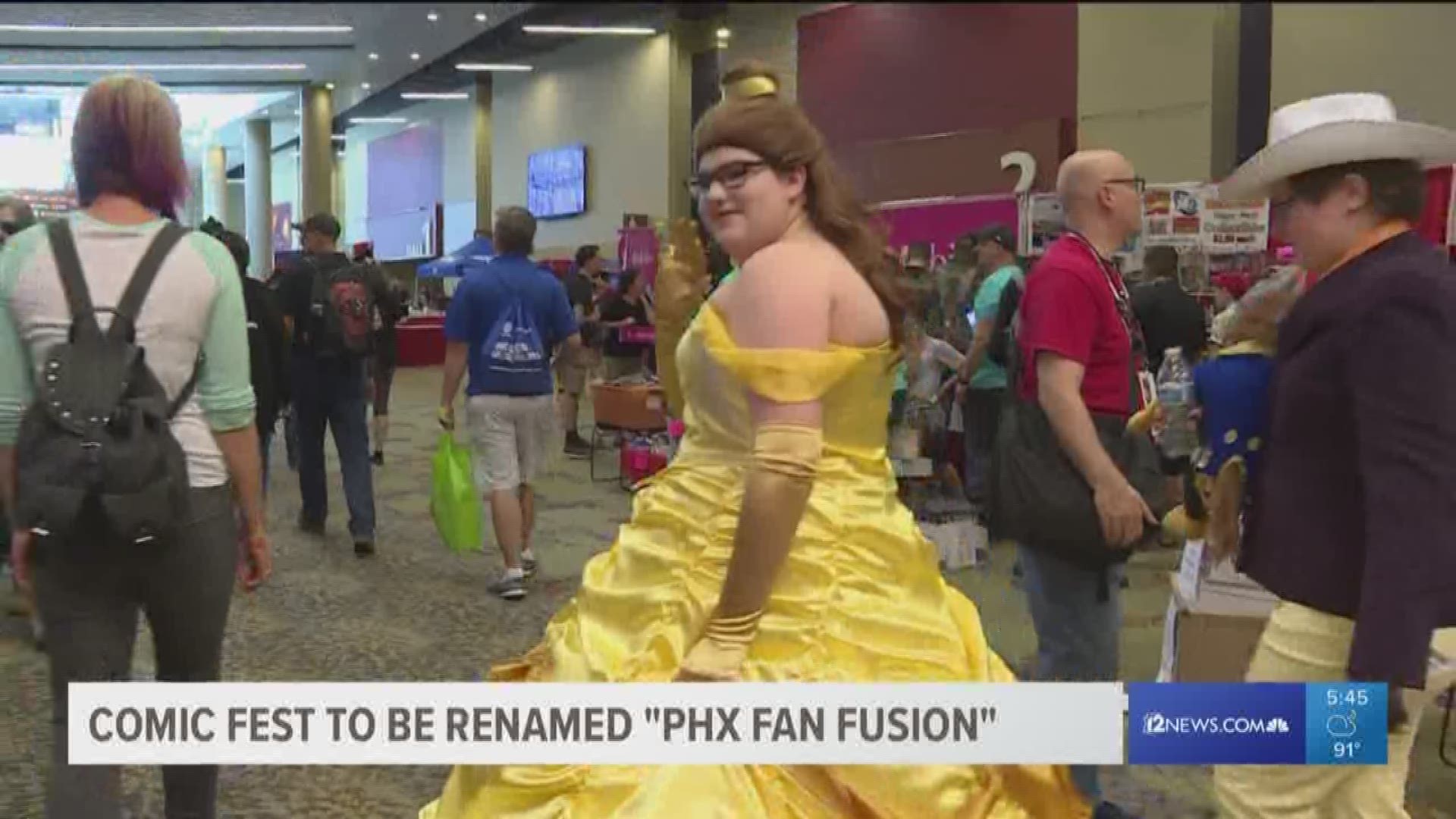 As the Phoenix Comic Fest is wrapped up its last day in Phoenix with a major announcement from the organizers, they're changing their name, again.
